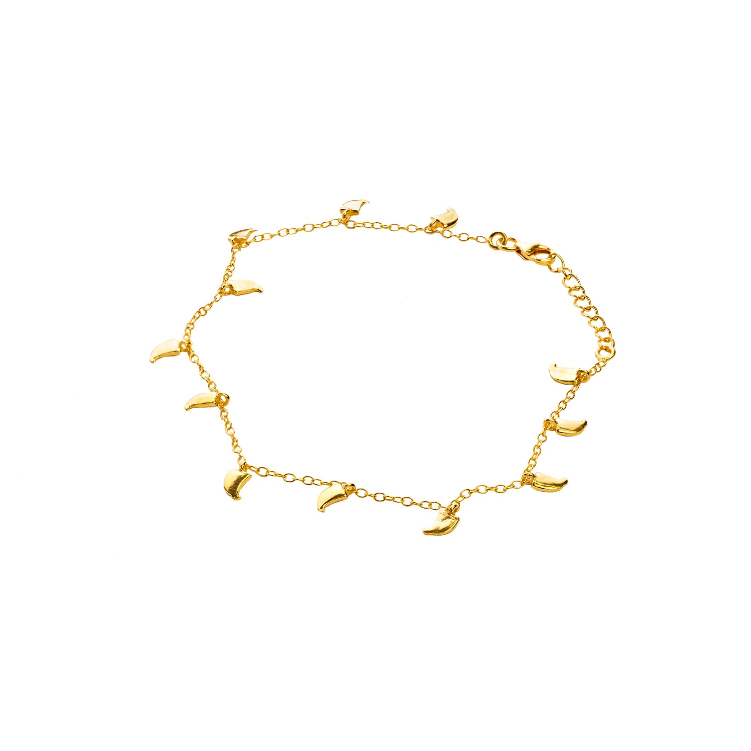 Women's Wild Tiger Claw Anklet - Gold Vermeil | Rize