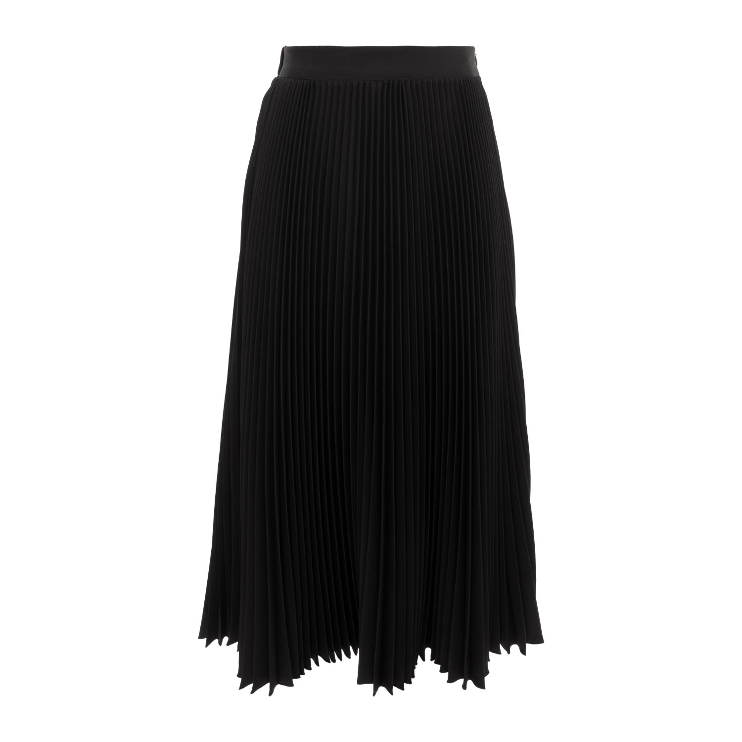 Women’s Sunray Pleated Midi Skirt In Black Xxs Izabela Mandoiu