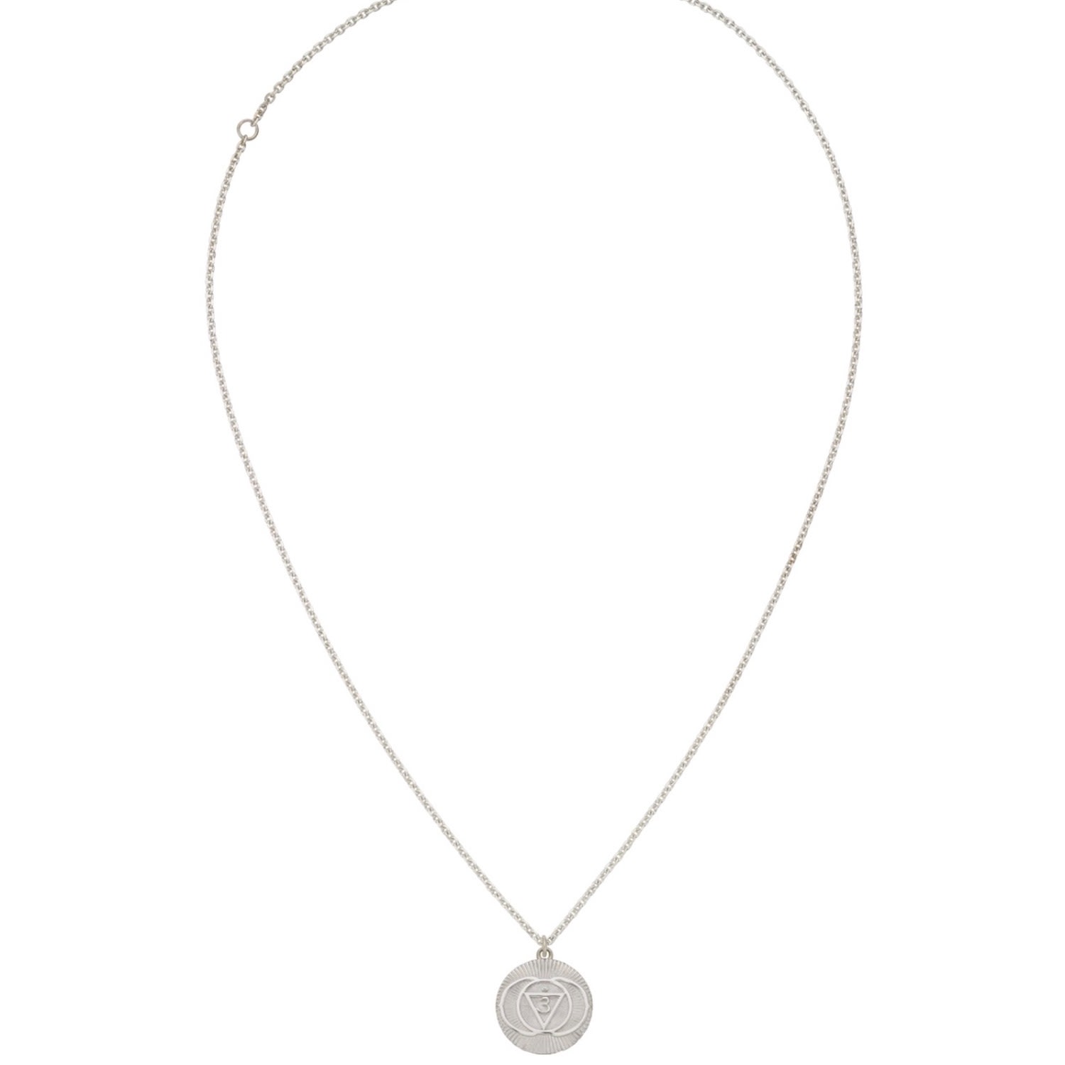 Zoe And Morgan Women's Intuition Ajna Chakra Necklace Silver In Metallic