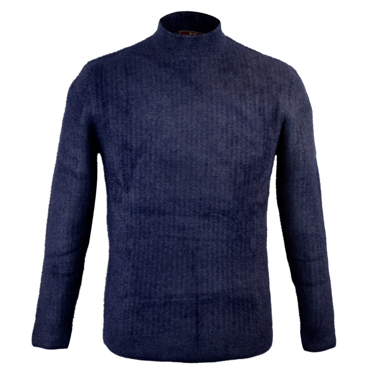 David Wej Men's Oscar High Neck Jumper - Blue In Blue