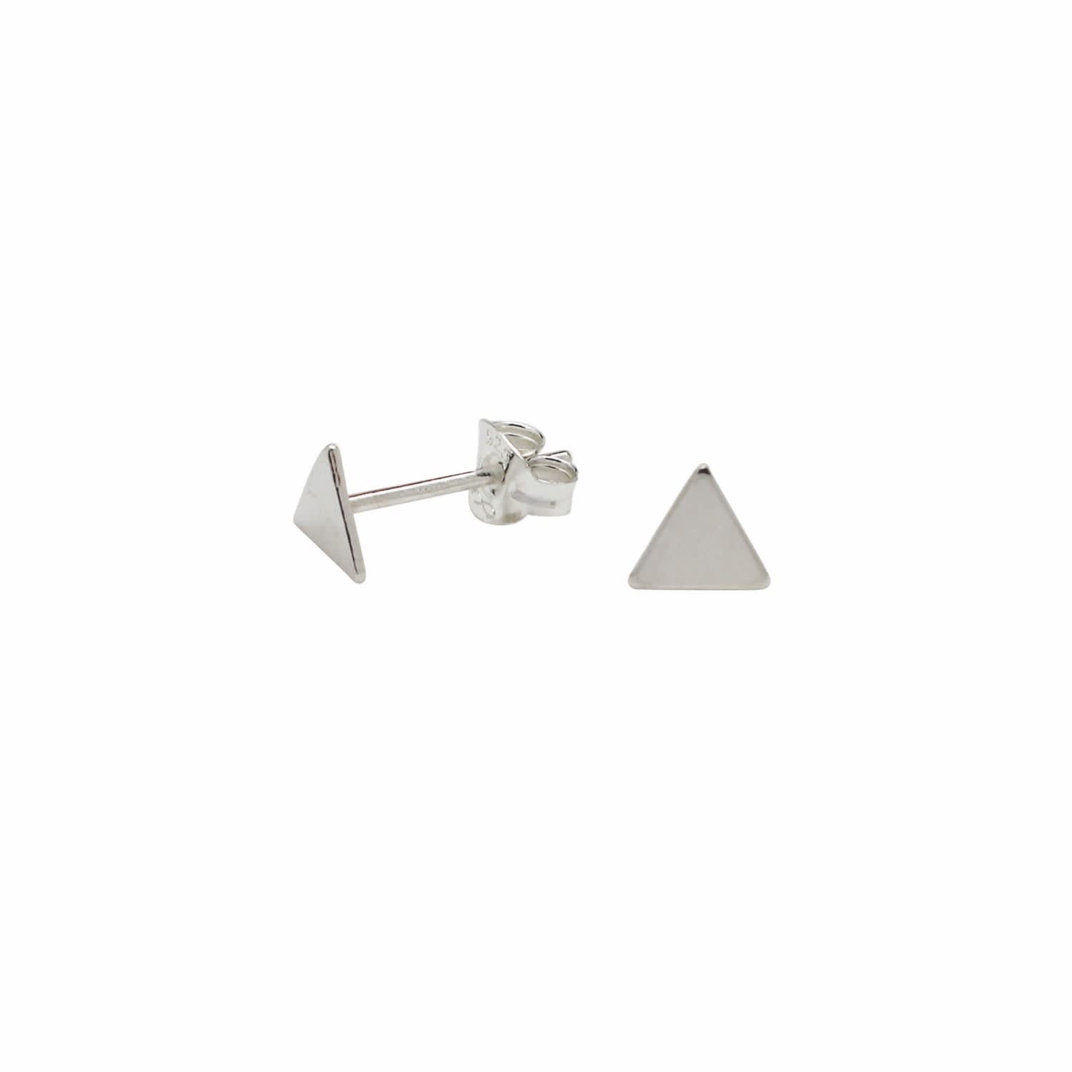 triangle stud earrings