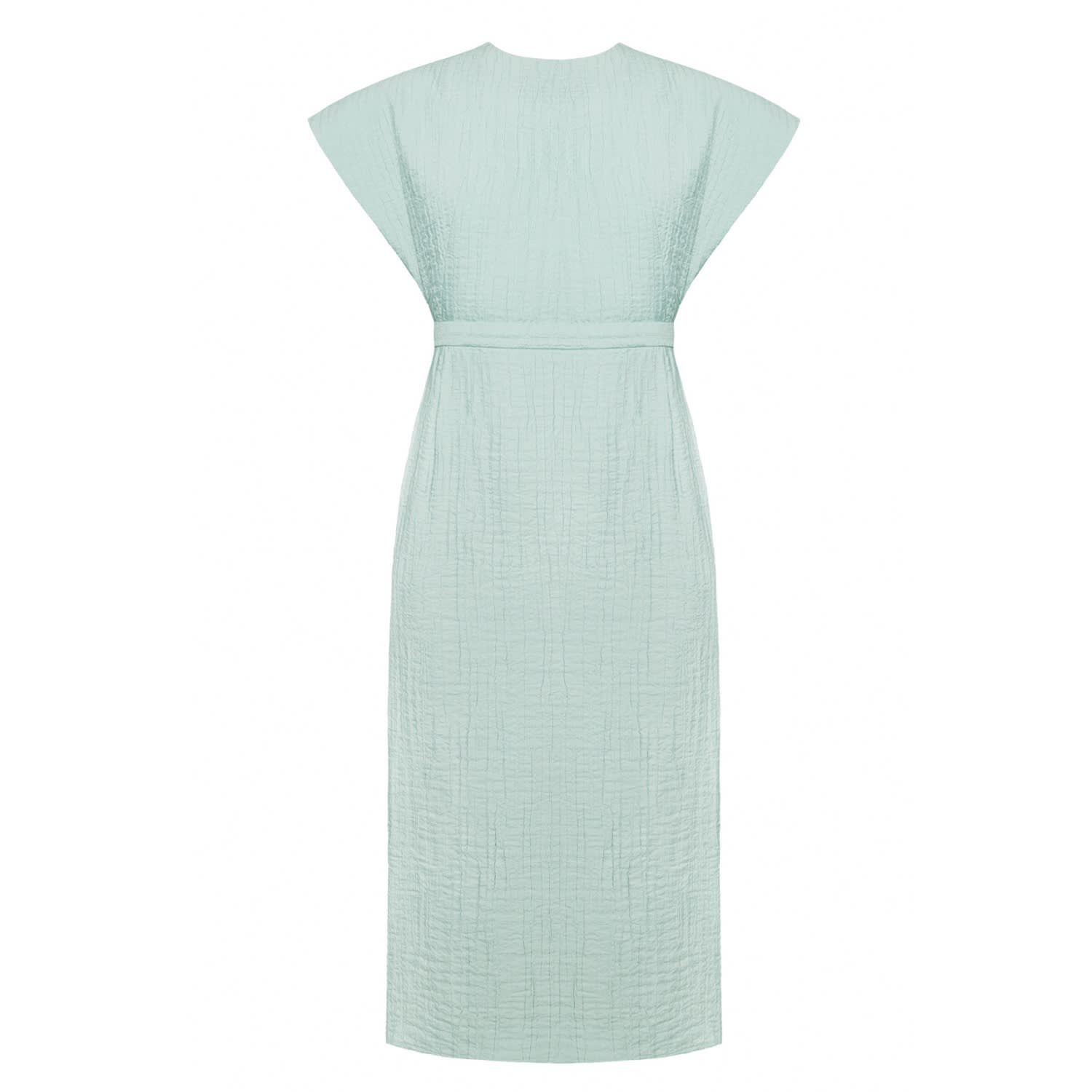 green midi dress for wedding guest