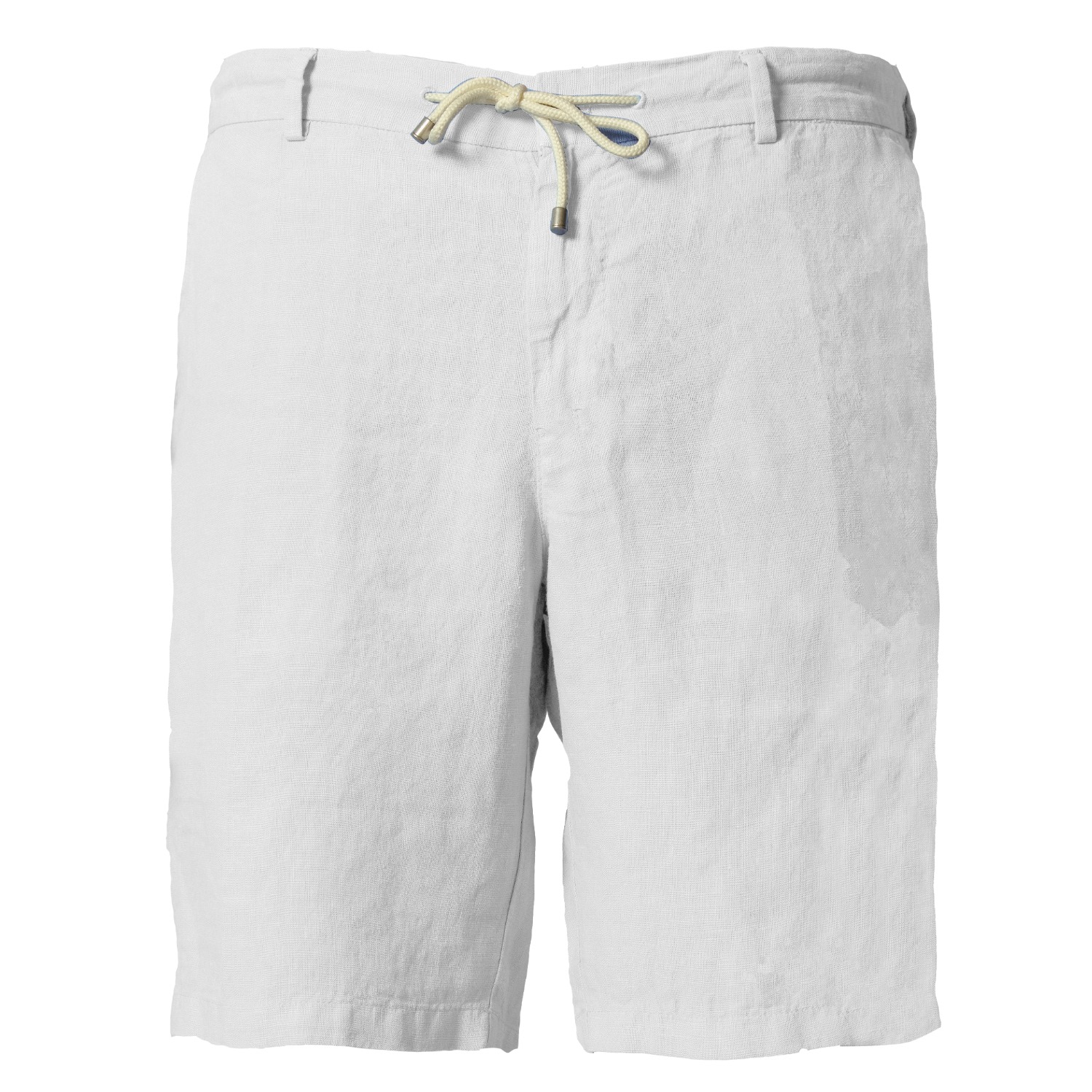 Jacques Zolty Valmont Mens Linen Bermudas White In White