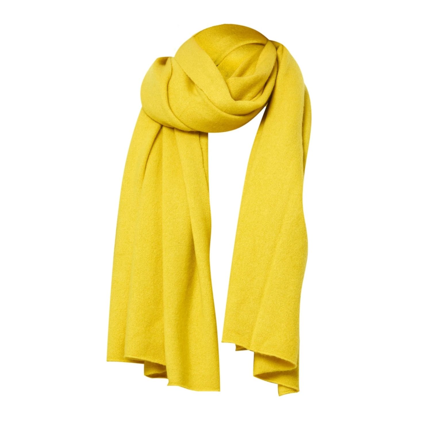 Helen Mcalinden Women's Yellow Ochre Cashmere Travel Wrap In Yellow