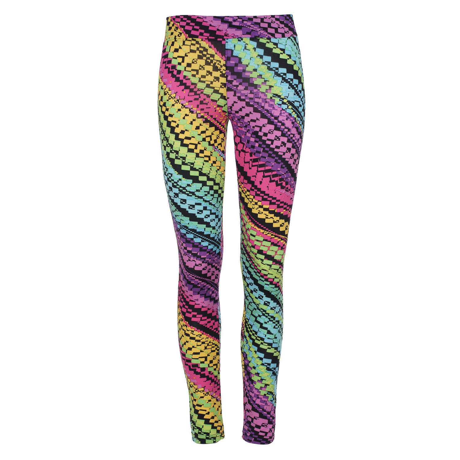 Women’s Pink / Purple Lilac Multi-Coloured Print Leggings Extra Small Conquista