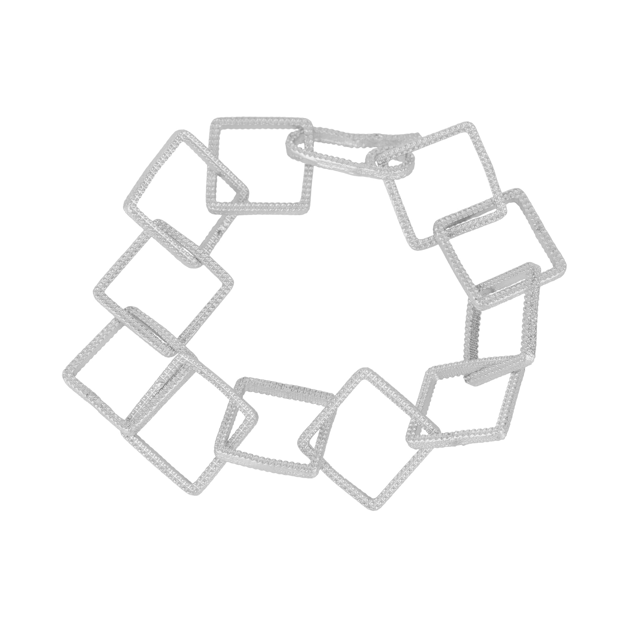 Mejoma Women's Ancient Geometric Grace Silver Chain Bracelet In Silver