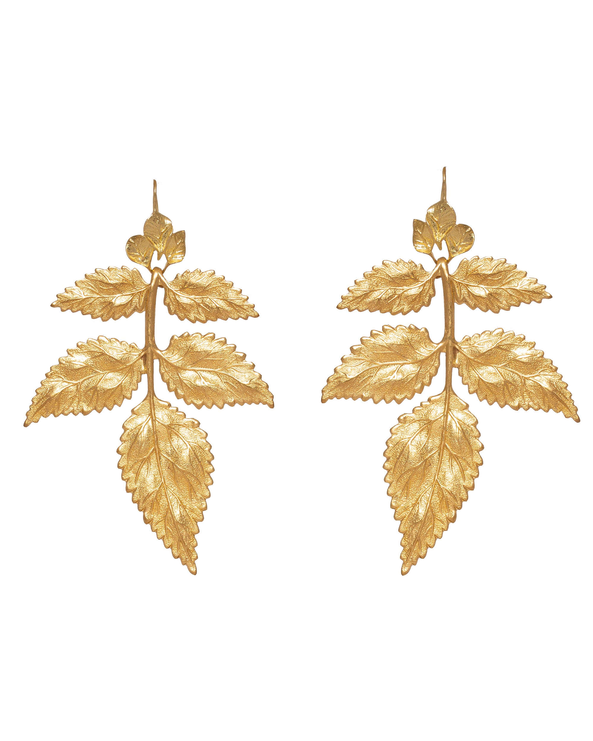 Women’s Pat’s Golden Leaf Earrings Pat’s Jewelry