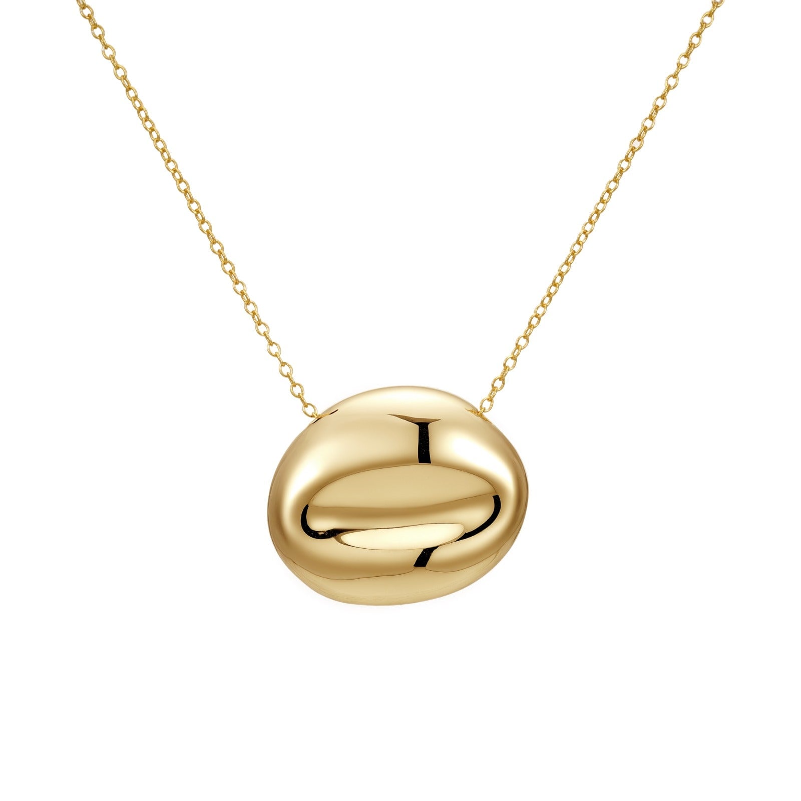 Nazzar Women's Gold Pebble Pendant Necklace In Gold