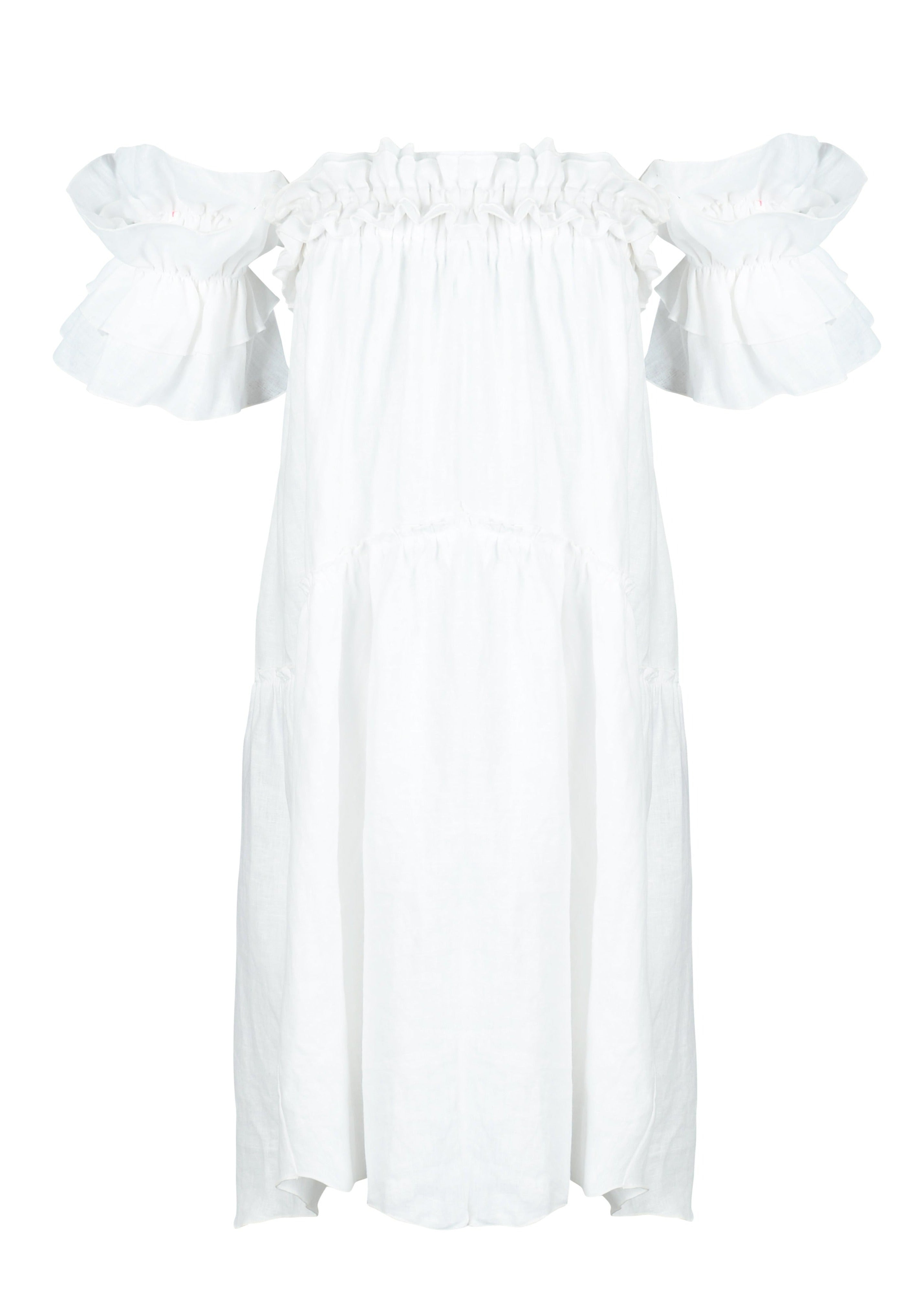 Puka Women's White Blooms Dress