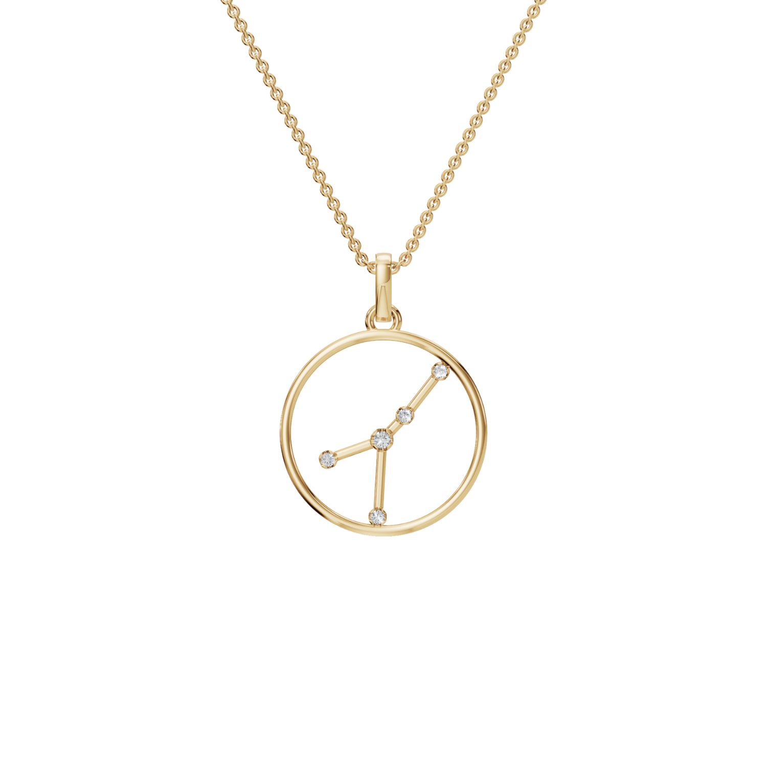 Aya Fine Jewelry Women's White / Yellow / Rose Gold Fourteen Kt Celestial Icon Pendant