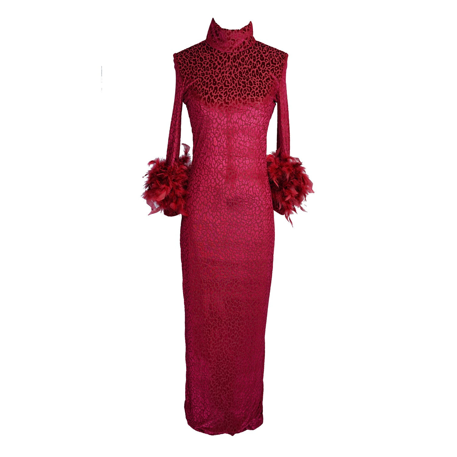 Women's Red Catroux Dress In Crimson Night | Small | Jennafer Grace