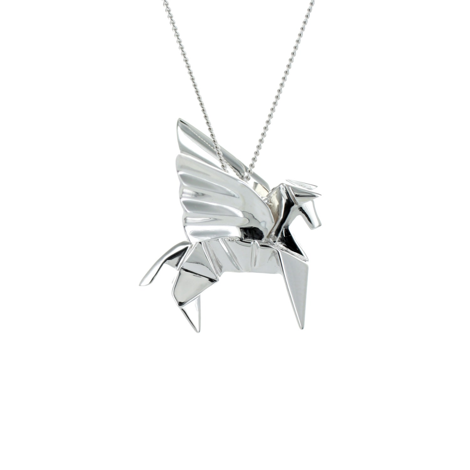 Women’s Pegazus Necklace Silver Origami Jewellery