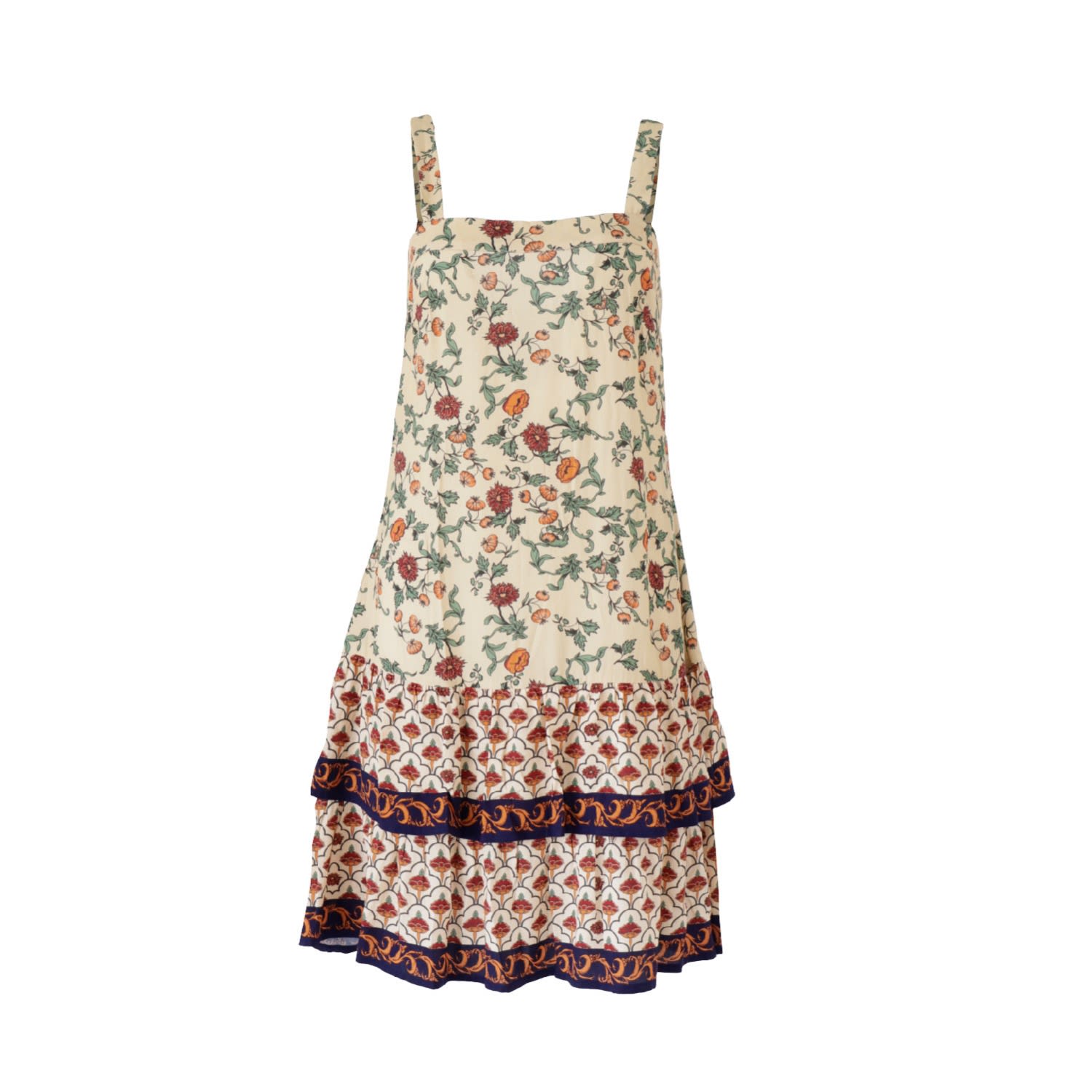 Morrato Bali Women's Brown Flor Mini Dress Casablanca Golden Fleece In Brown