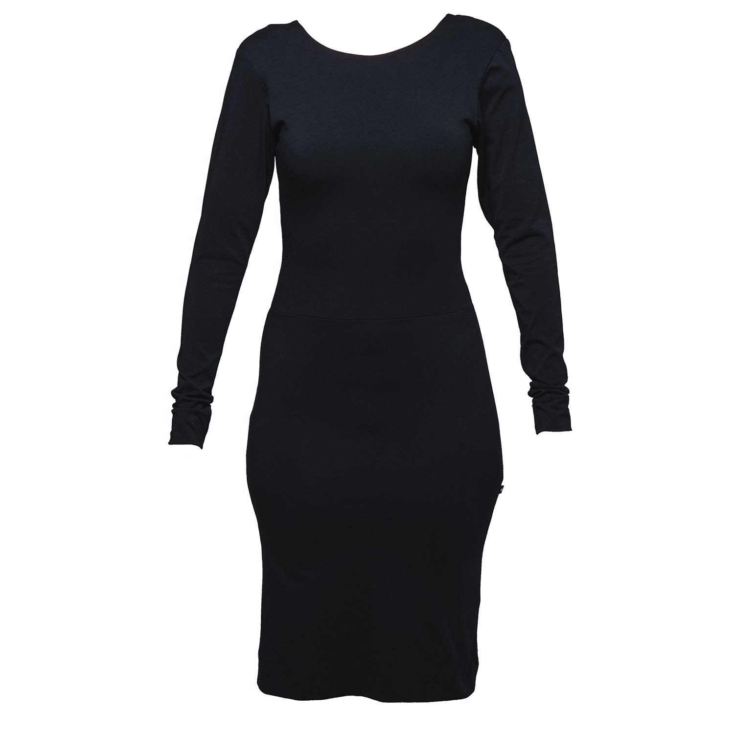 black dress low cut front