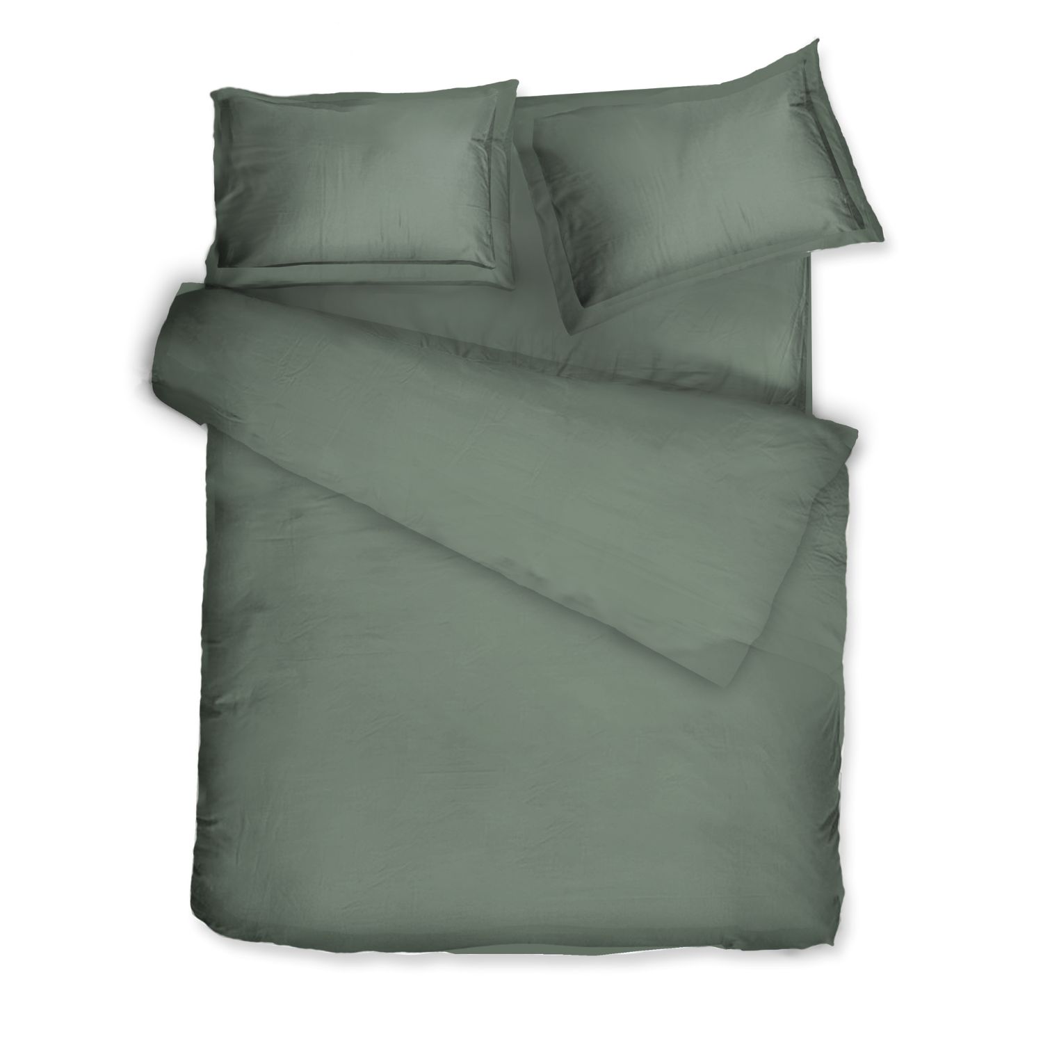 Decoflux Home Cotton Bedding Set Green Tree Uk Super King, Us King In Green