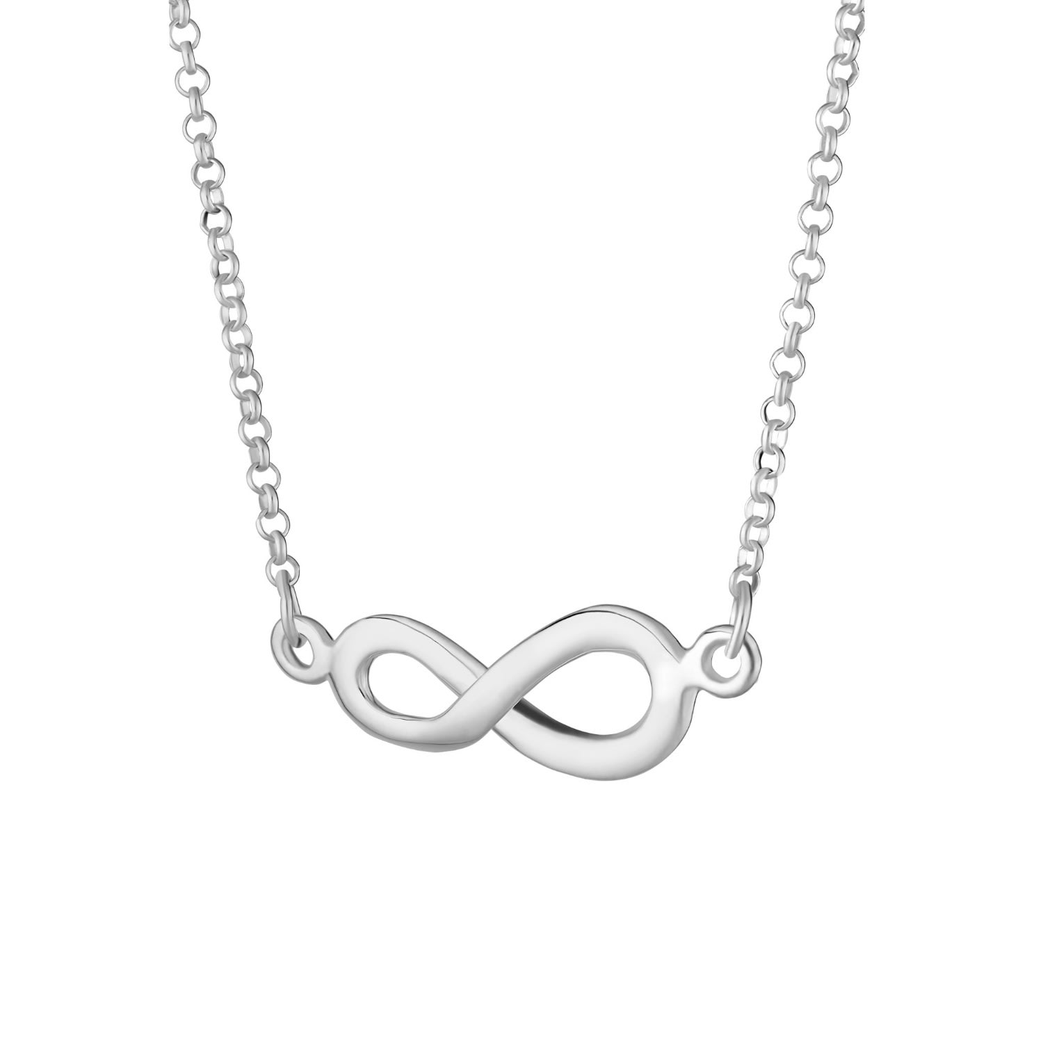 Women’s Sterling Silver Infinity Necklace Lily Charmed