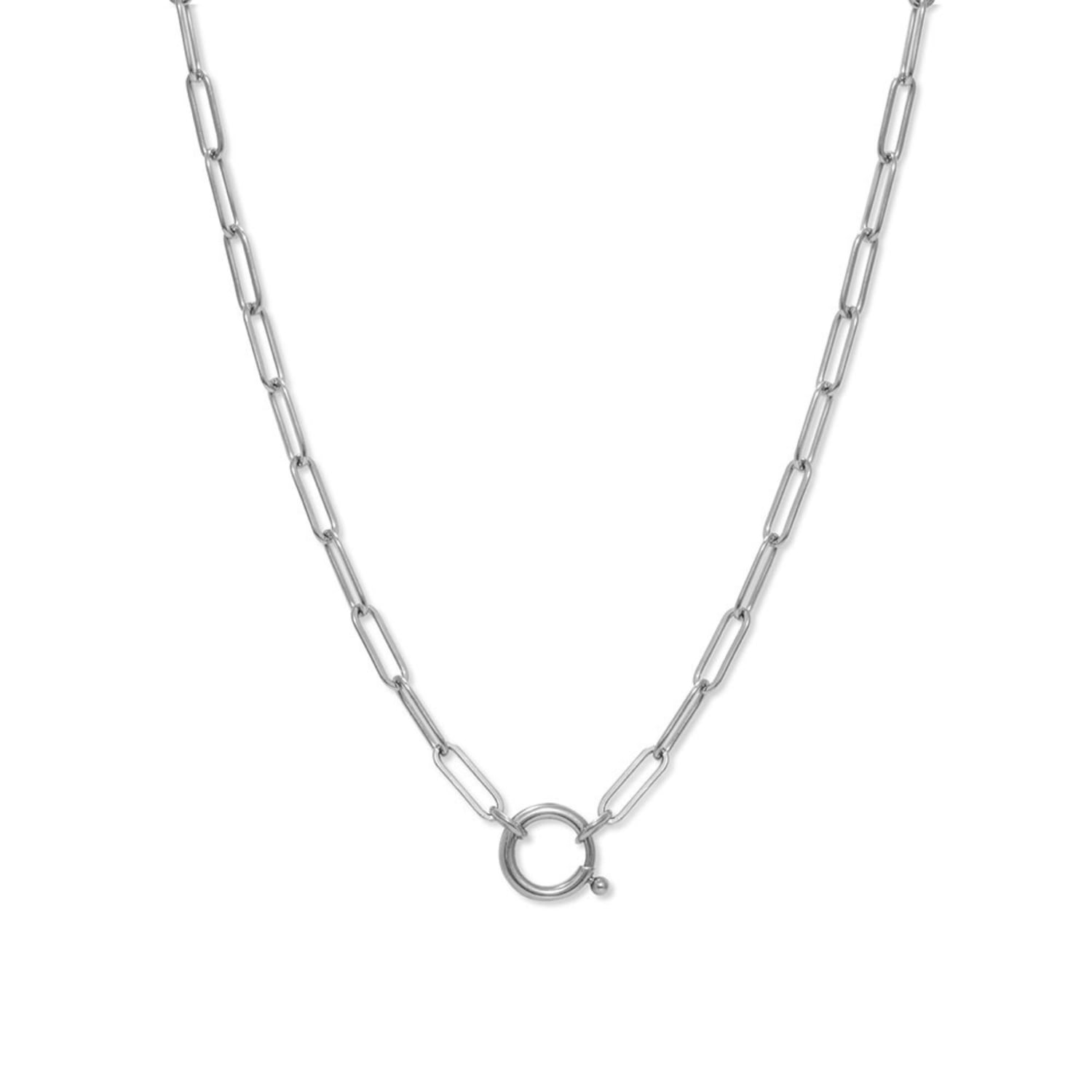 Women's Silver Brooke Chain Necklace | A Weathered Penny