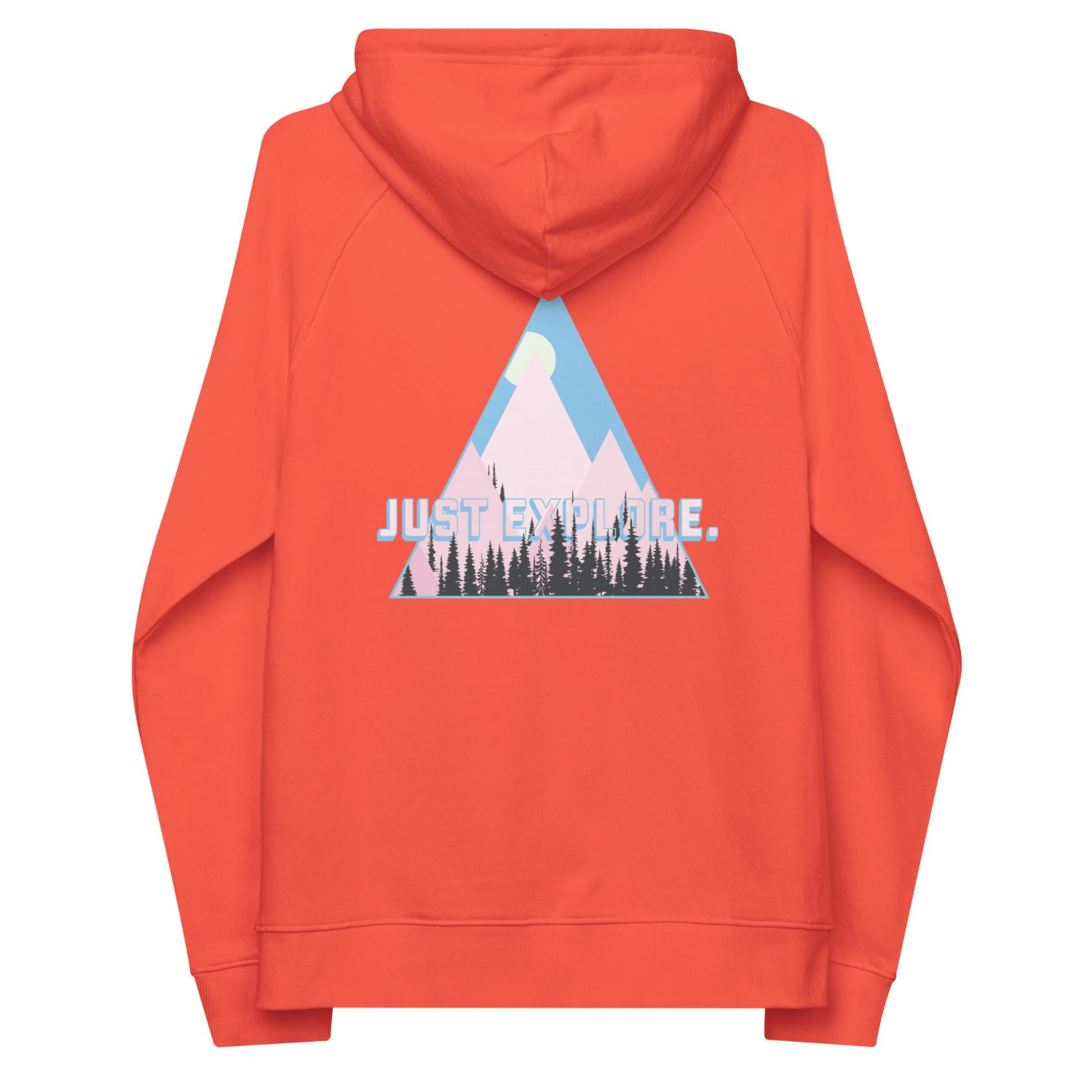 Anchor & Crew Yellow / Orange Burnt Orange Just Explore. Seeker Organic Cotton Raglan Hoodie - Men In Yellow/orange