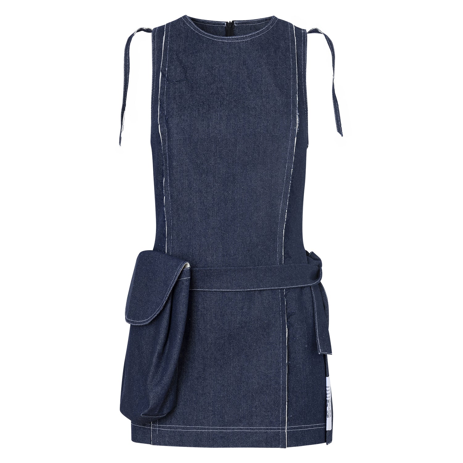 Women’s Blue Denim Mini Dress Small Cassum