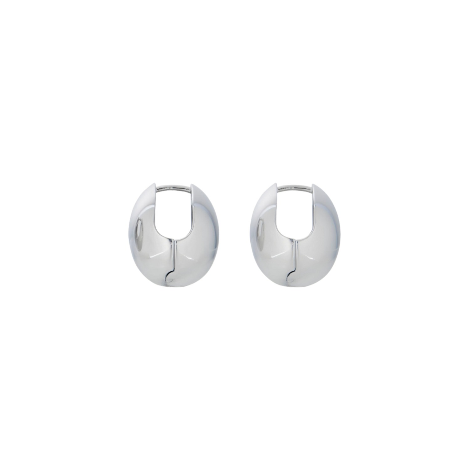 Women&rsquo;s Egg Petite Hoops Silver | Pourquoi