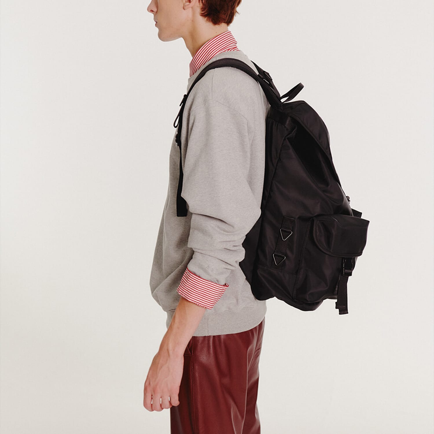 After Pray Edition | Two-Pocket Nylon Cargo Rucksack - Black