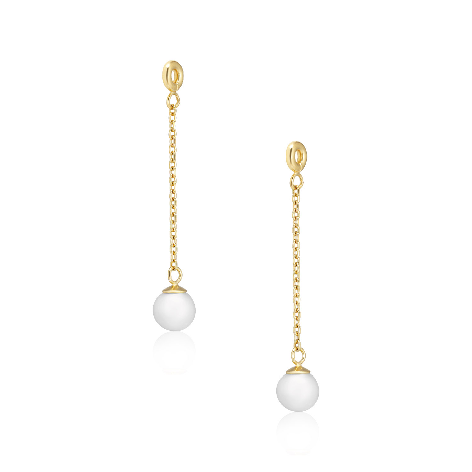 Alura Copenhagen Jewellery Women's White / Gold Ocean Behind Ear With Pearl