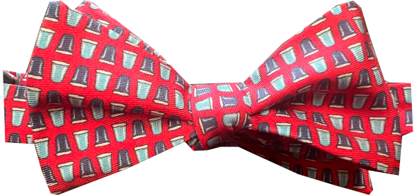 Lazyjack Press Men's Red Flip Cup Bow Tie In Red