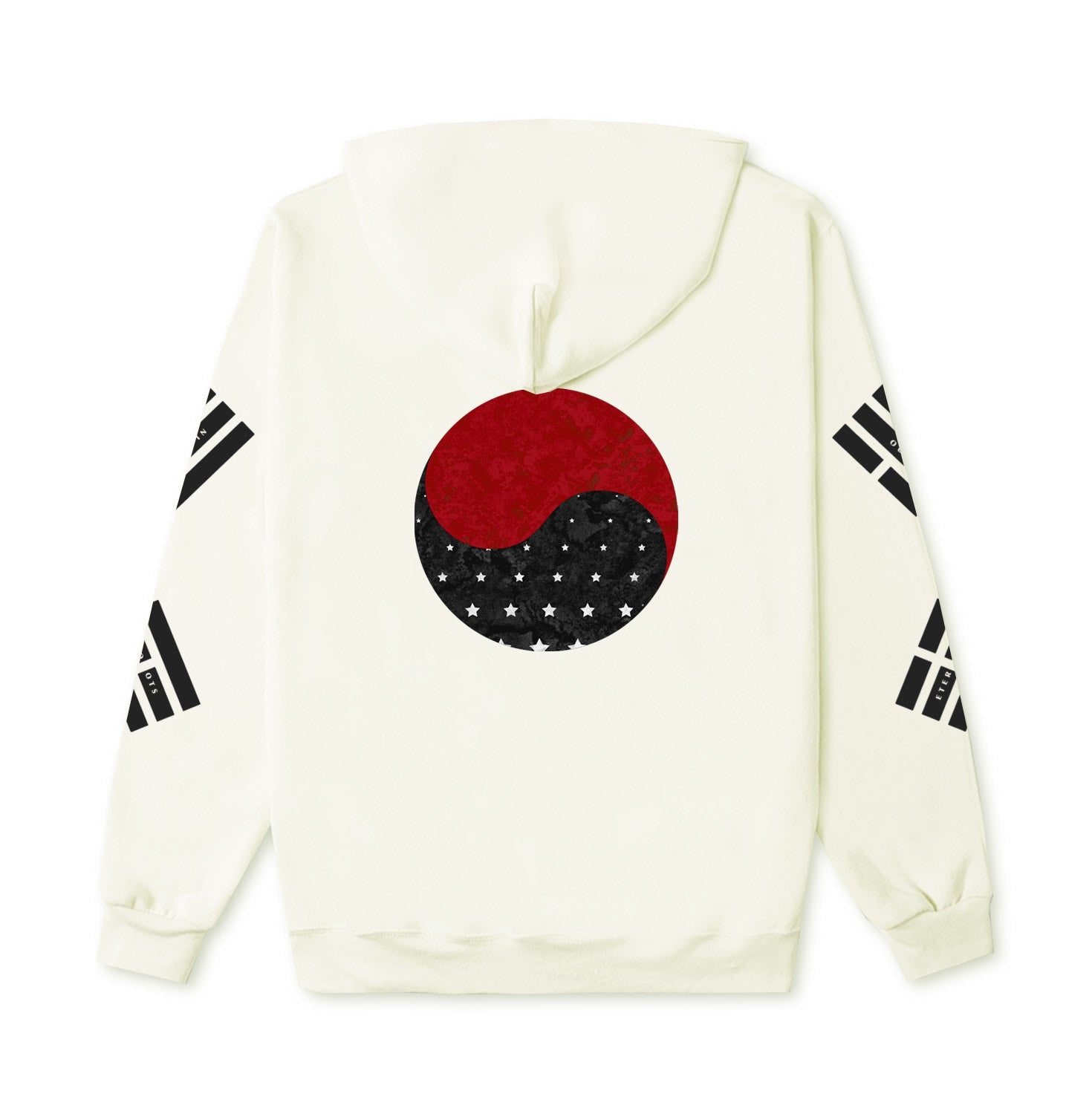 Korelimited Neutrals Taeguk Kr-am Hoodie In Cream In White