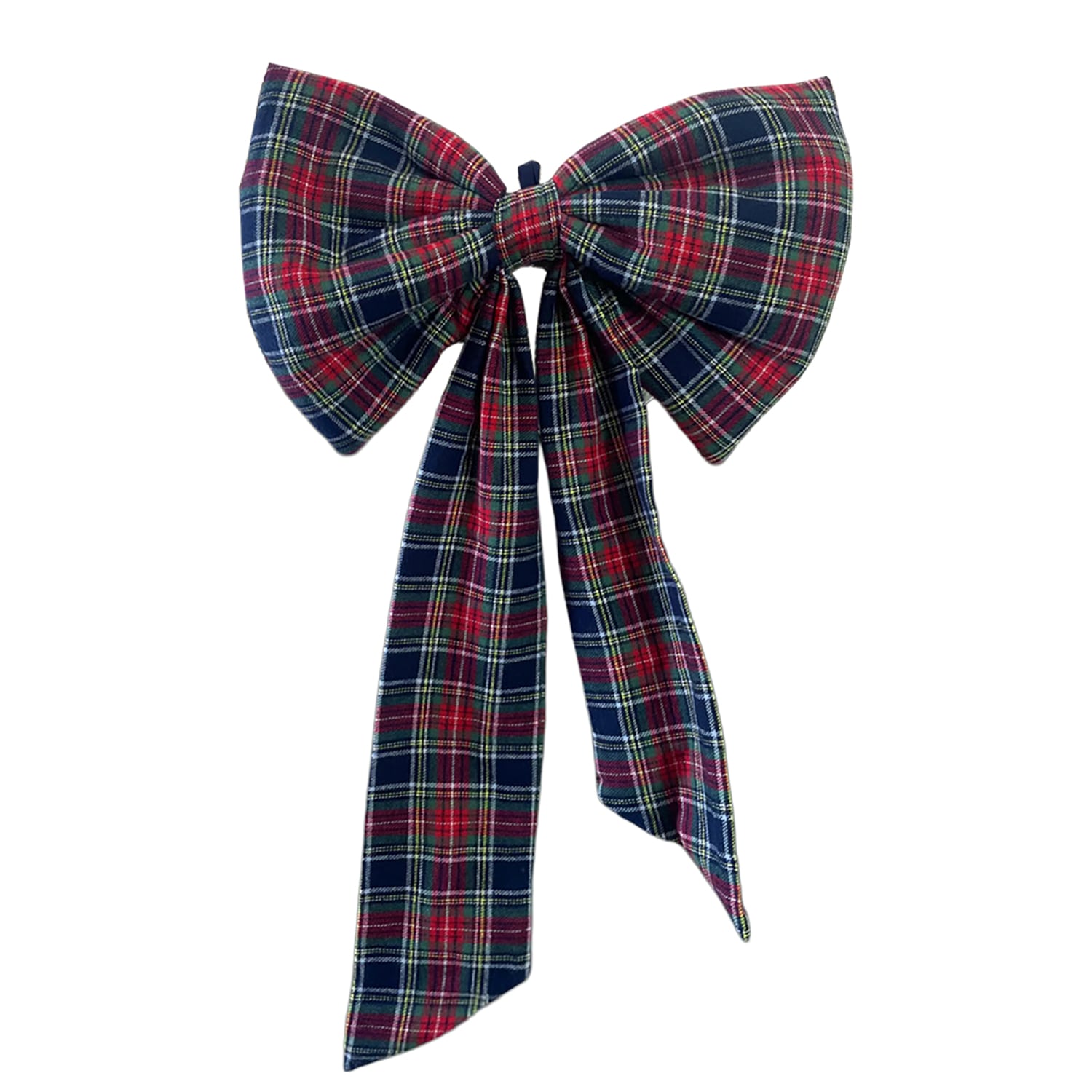 The Well Worn Green / Blue / Red The Charlotte Festive Tartan Bow In Multi