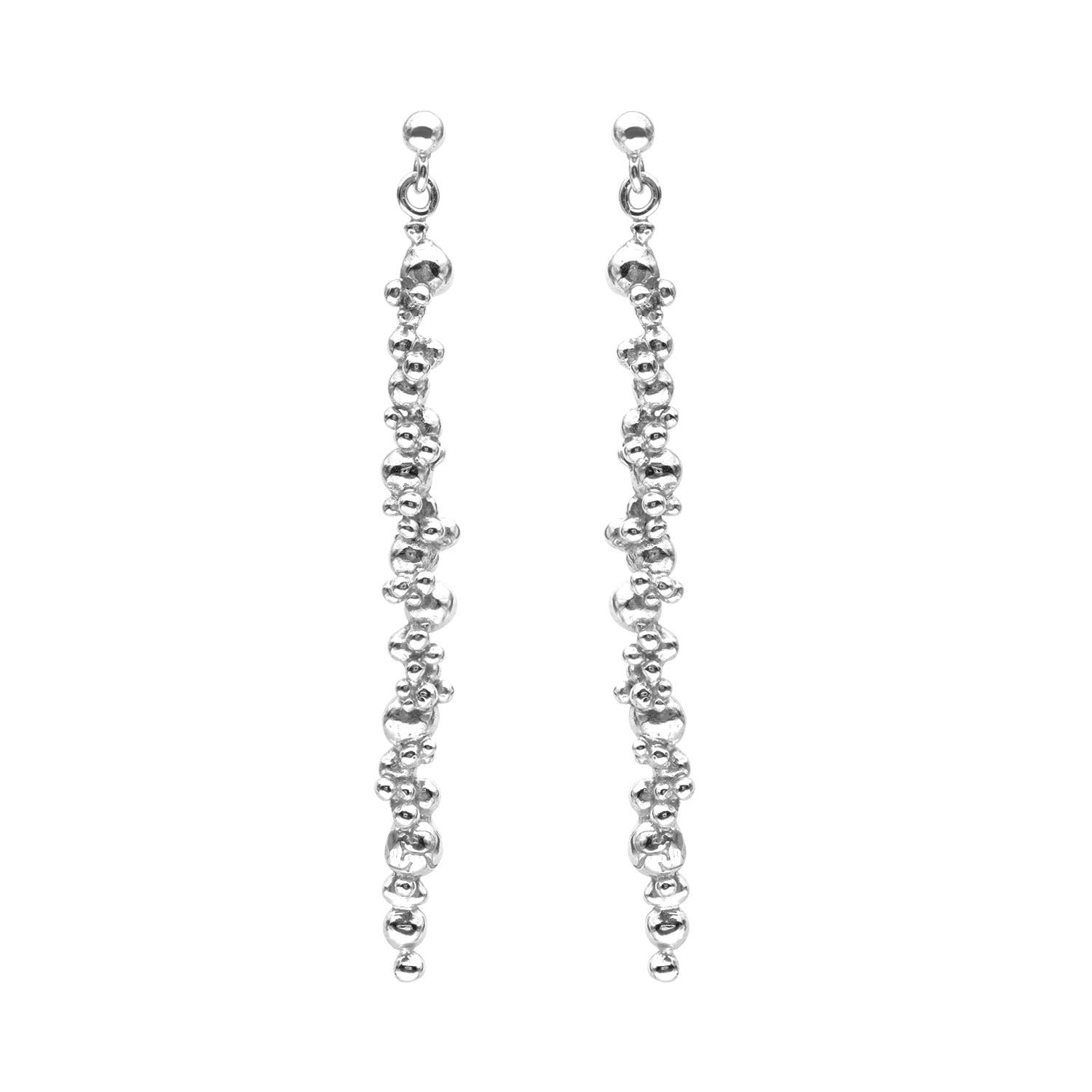 Eva Remenyi Women's Céleste Deux Earrings Silver In Metallic