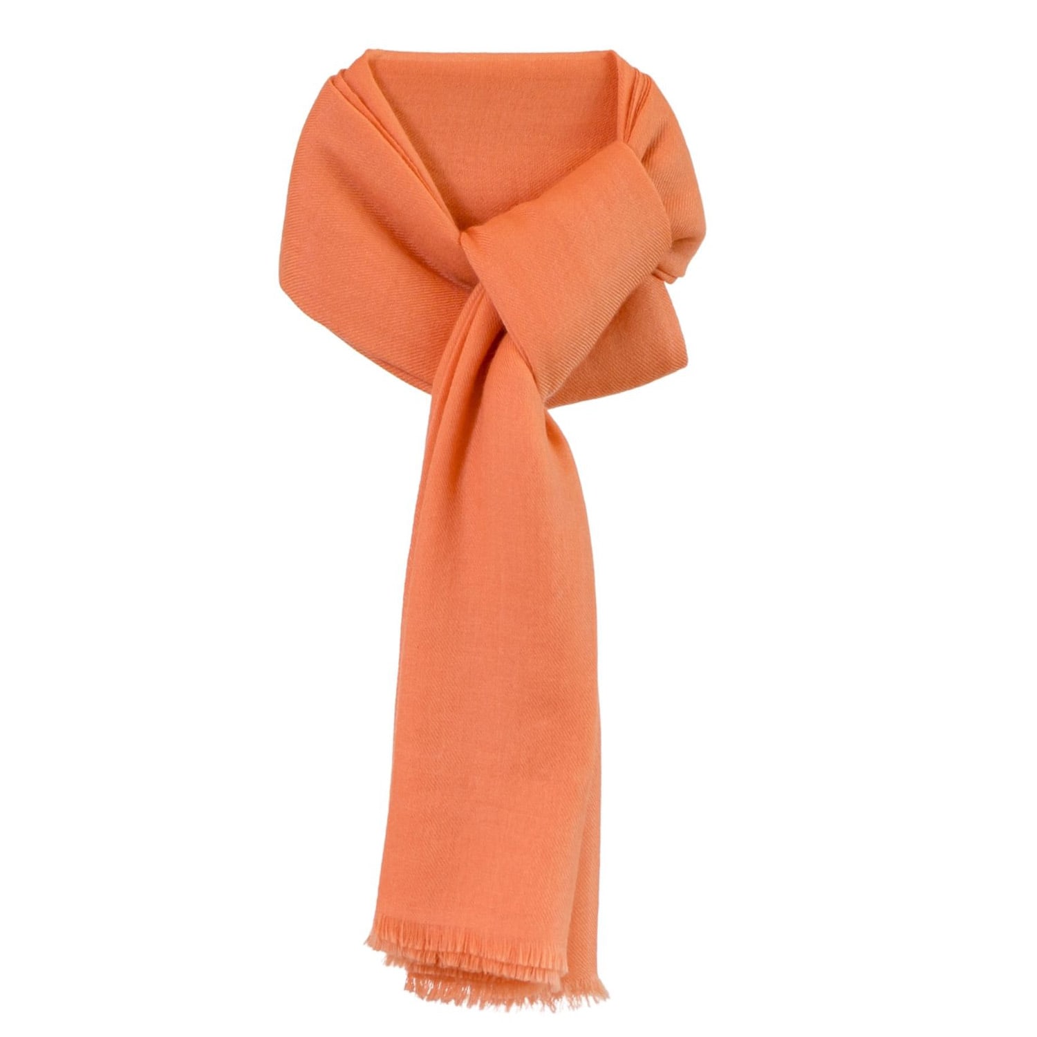 Women’s Yellow / Orange Cantaloupe Orange Cashmere Scarf - Unisex Scarves by Franci