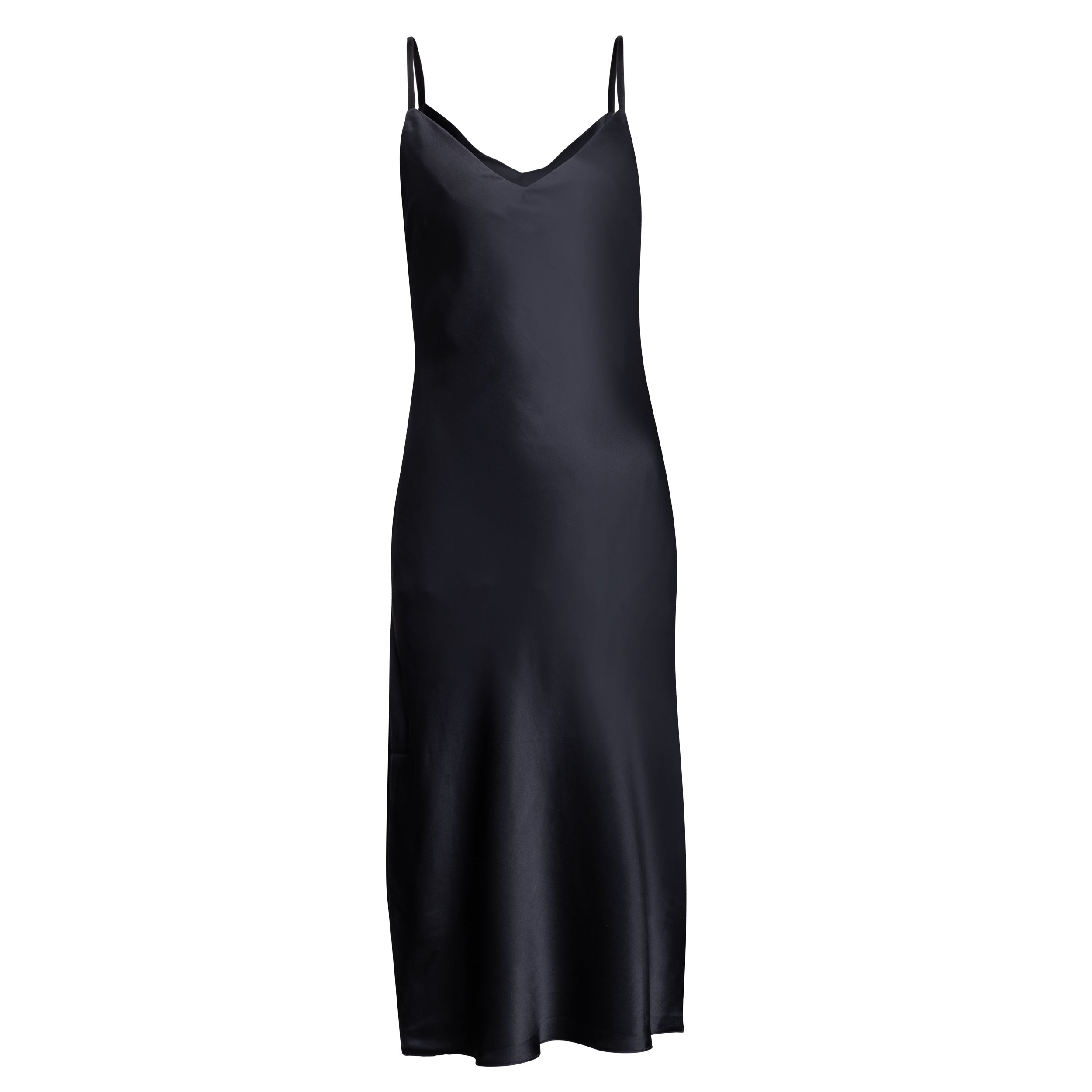 Je Mérite Women's Black Lola Silk Chemise In Noire