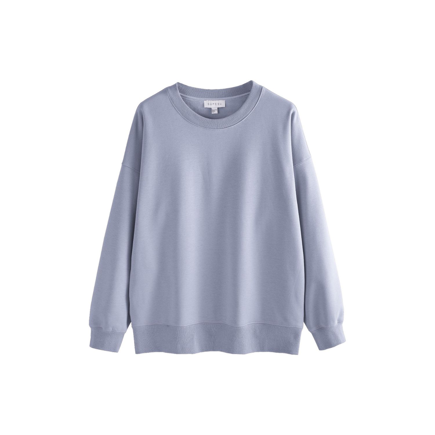 Supesu Women's Cubby Sweater, Oversized - Calm Blue In Blue