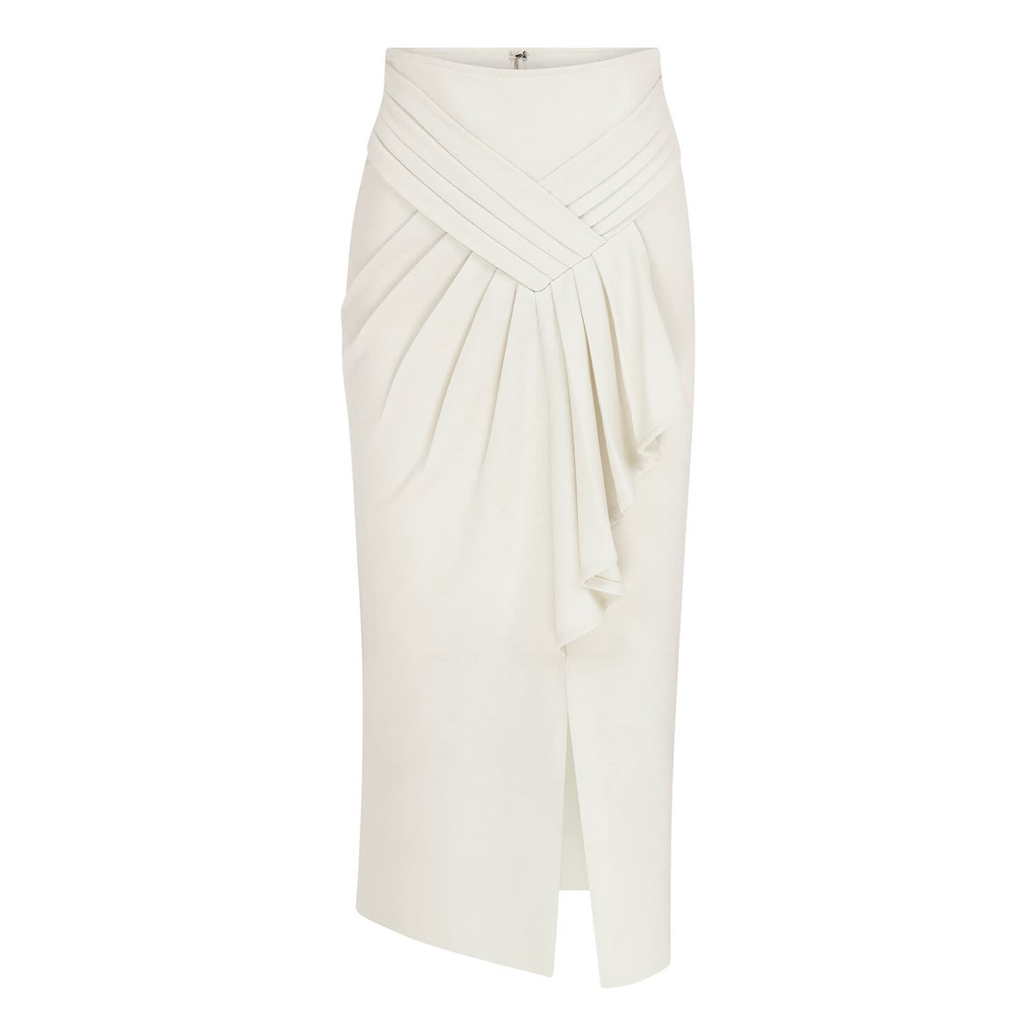 White Drape Detail Skirt | kith\u0026kin 