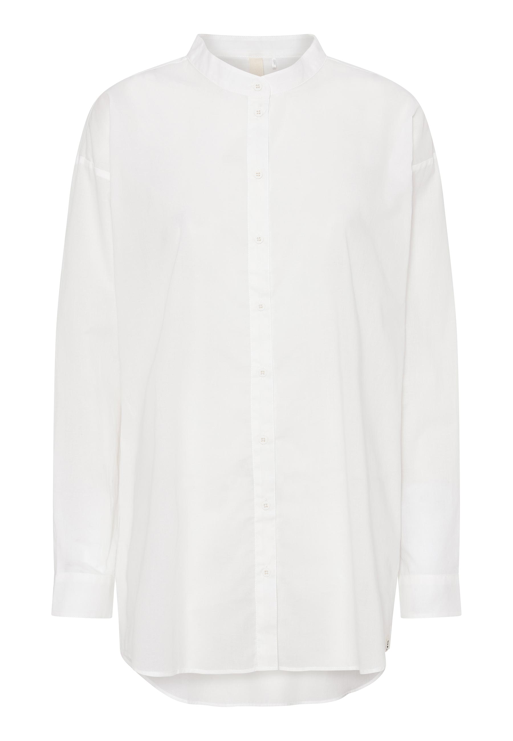 Grobund Women's White The  Liva Shirt - The Oversized One In White