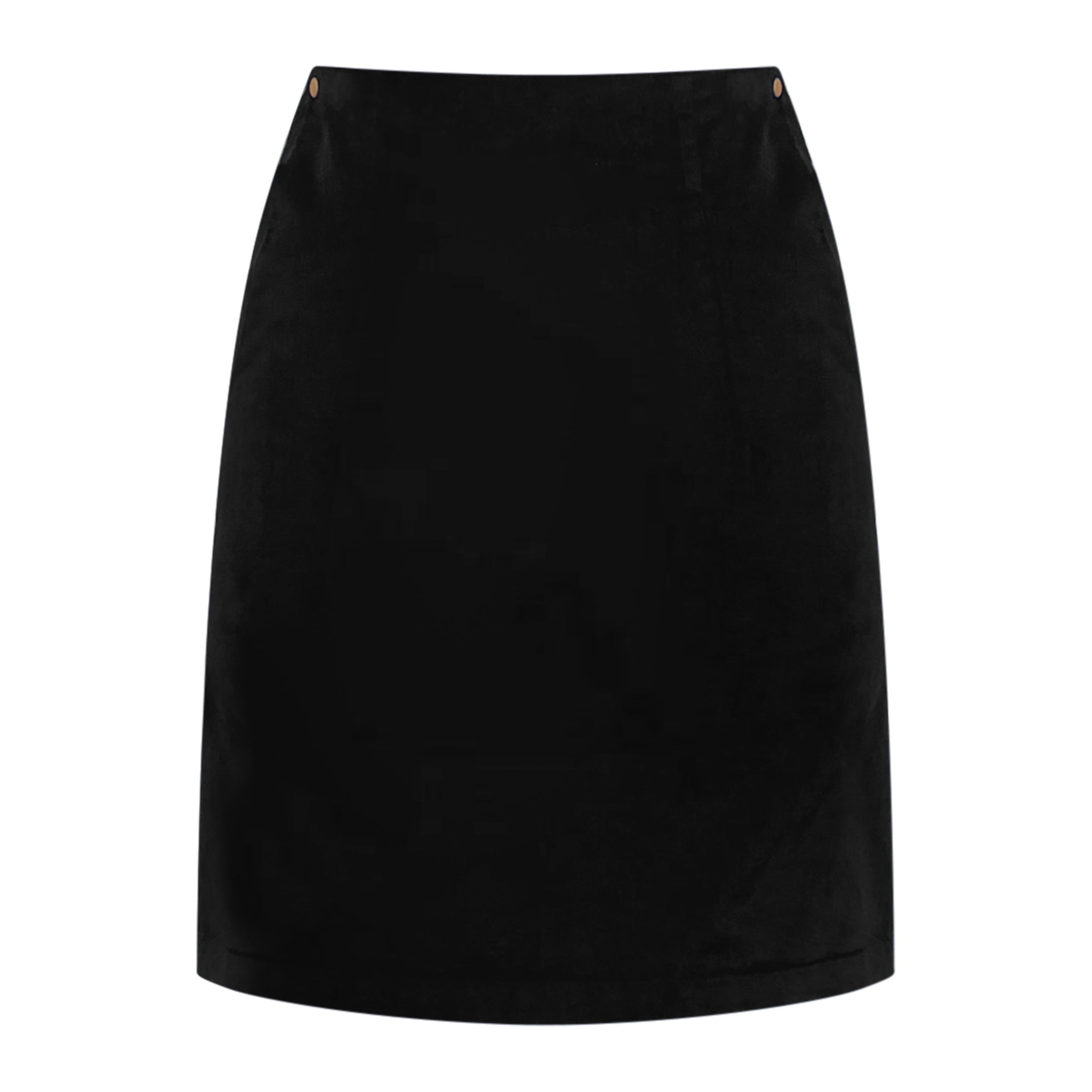 Why Mary Women's Black Velvet Classic Sixties Style A-line Mini Skirt - Jackie O In Black