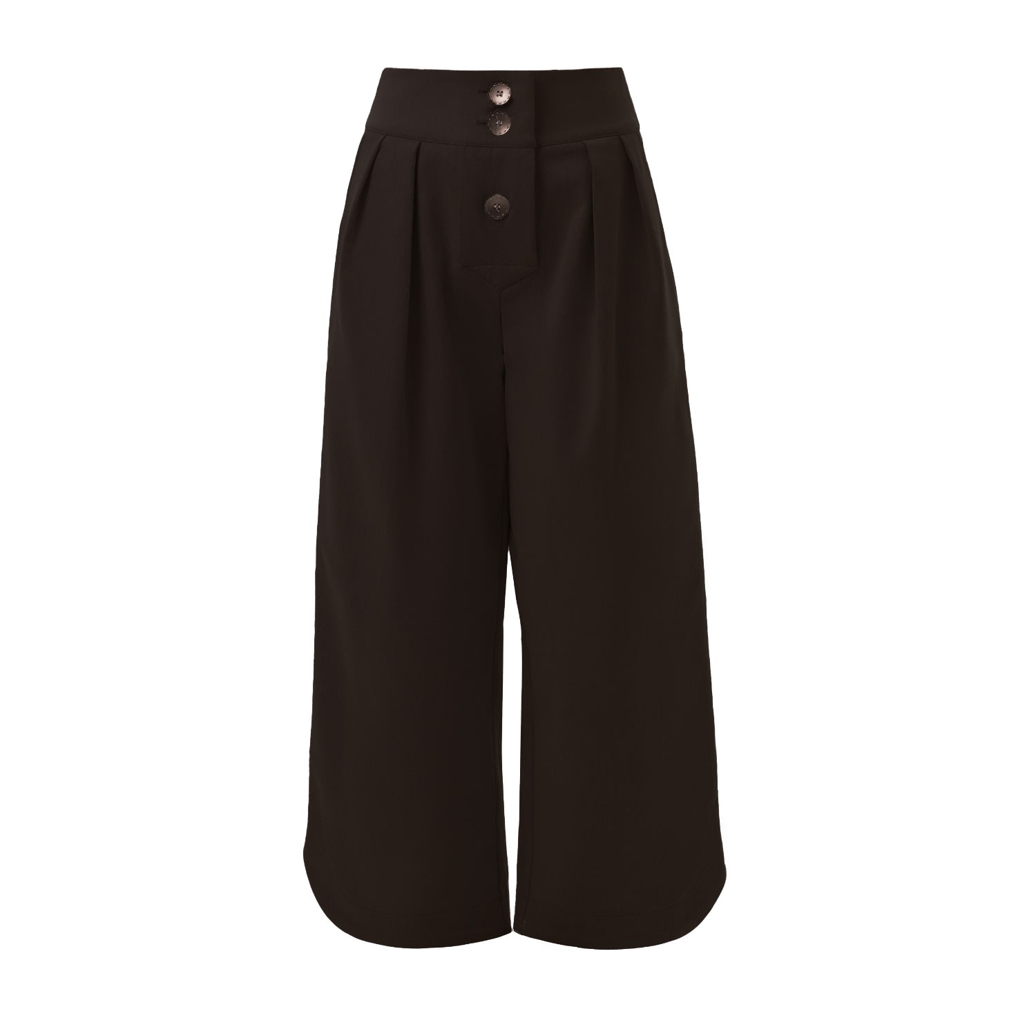 Women’s Dark Brown Denim Wide Culottes Small Julia Allert