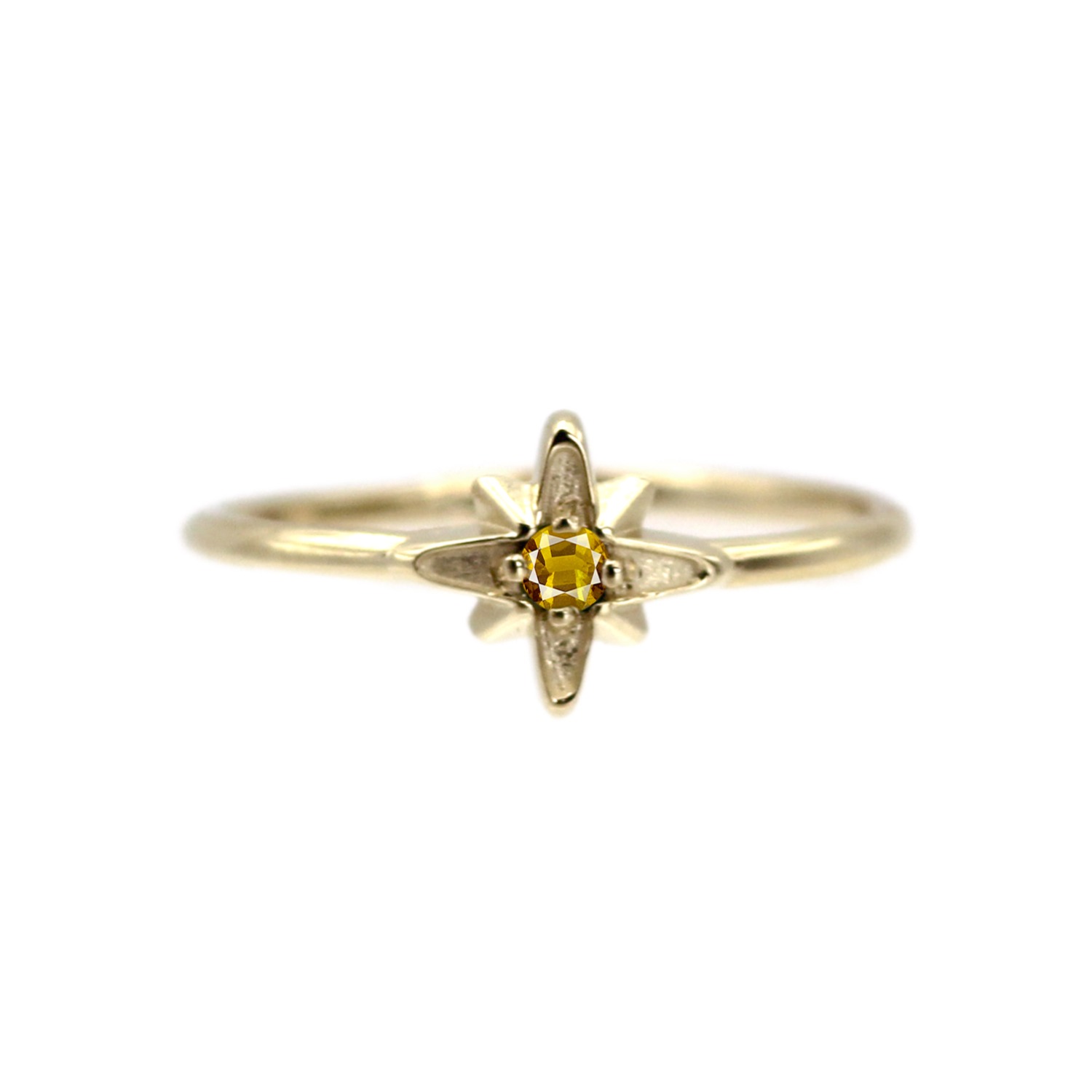 Unique Thin Rope Design Yellow Gold Ring