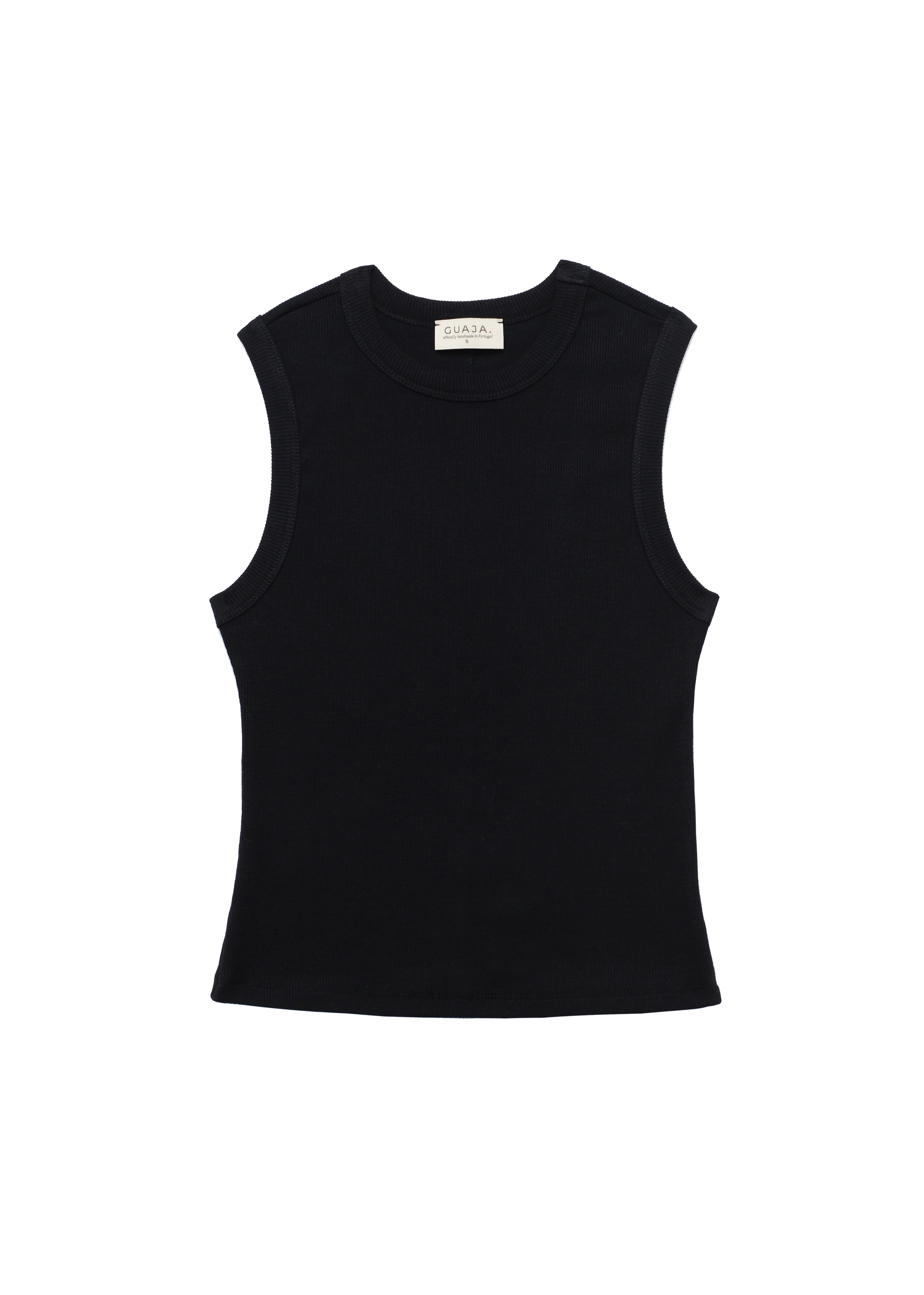 Guaja. Studio Women's Kurt High-neck Tank Top - Black In Black