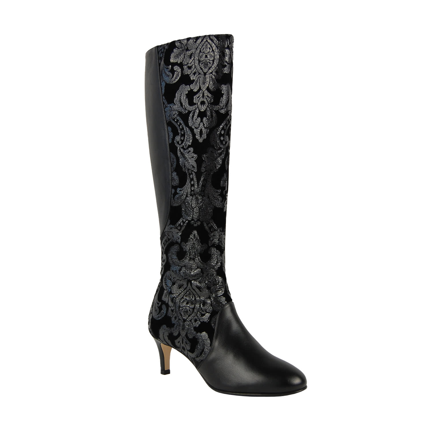Moon D'elle Women's Calante Knee High Boots In Black Notte