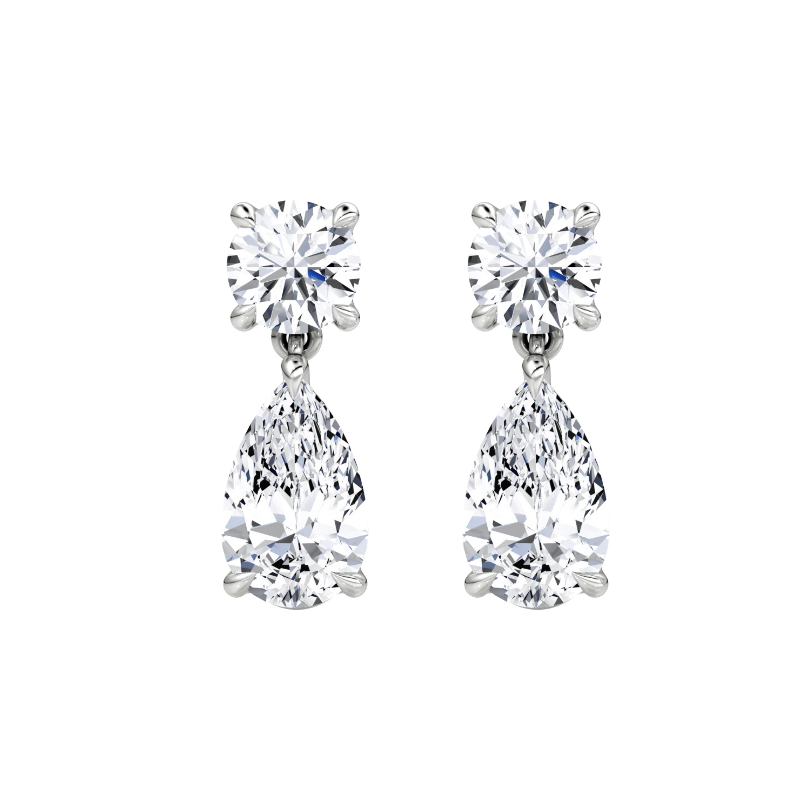 The Perfect Hoop Women's Grey / White / Silver The Demi Drop Earring In Multi