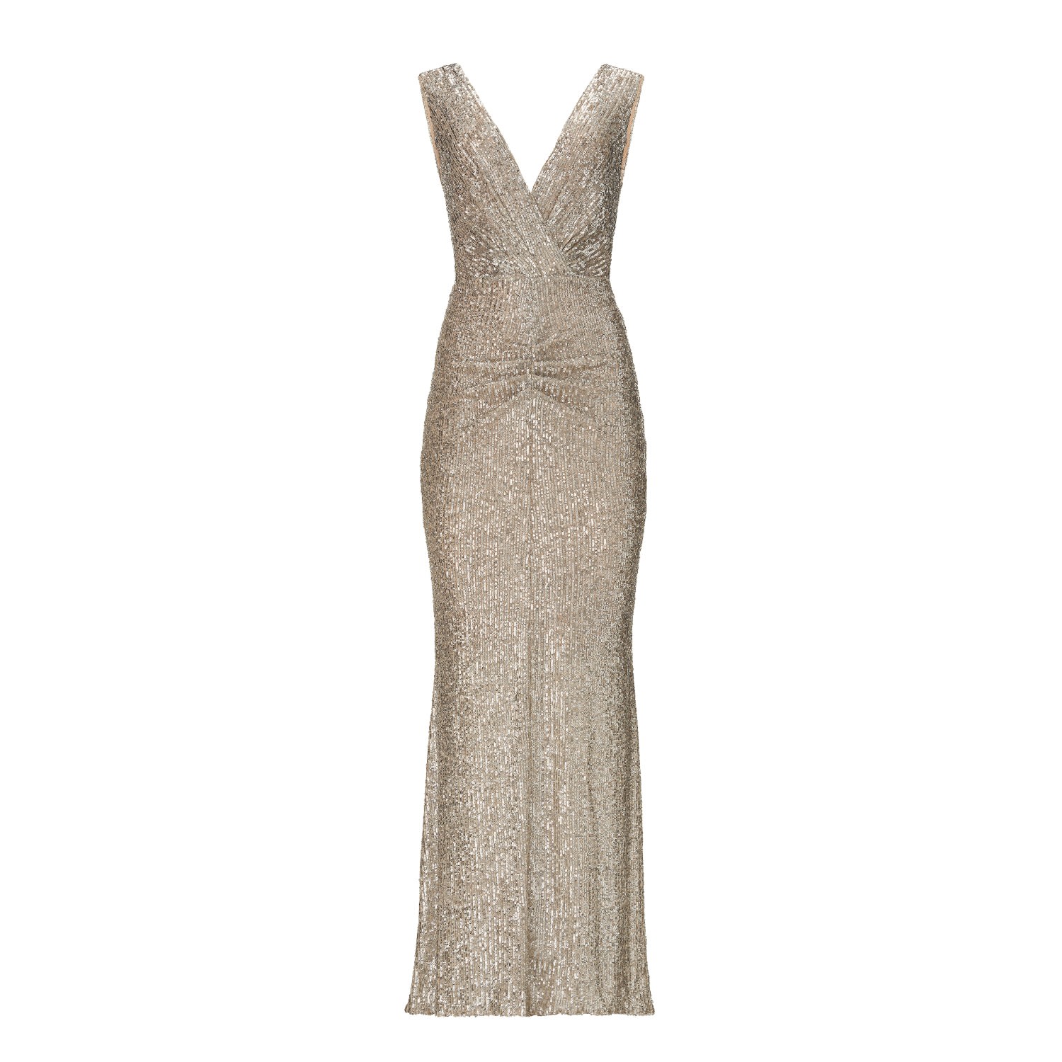 Lita Couture Women's All Eyes On You Silver Sequin Gown Dress In Silver
