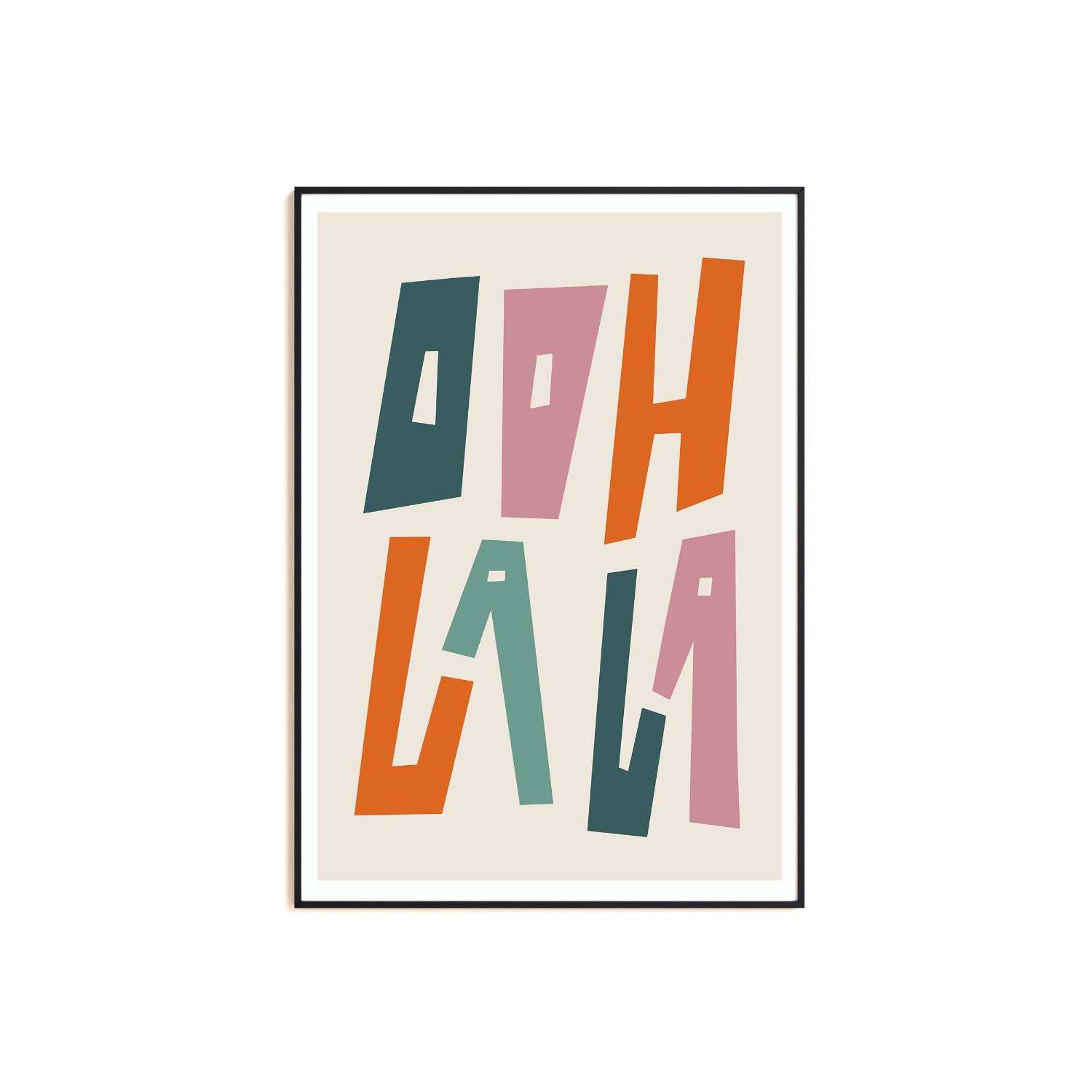 Natalie Cass Art Neutrals Ooh La La Art Print - A3
