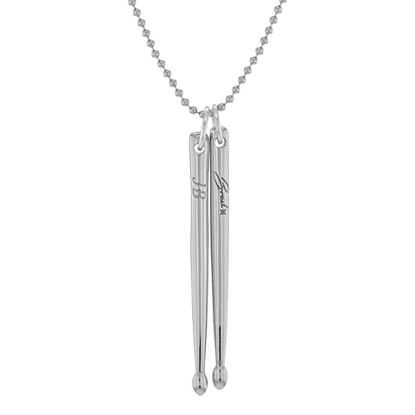 True Rocks Sterling Silver Signature Drumstick Pendants In Drumstick