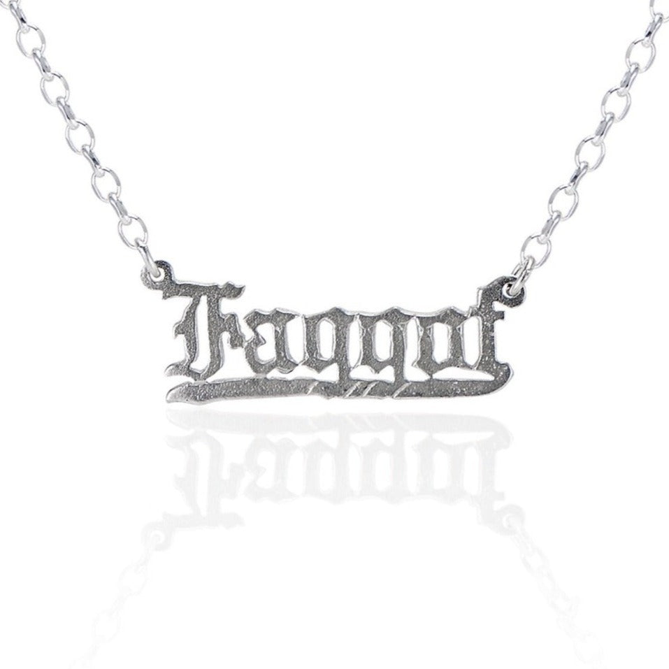 Cartography Men's Faggot - Necklace In Sterling Silver
