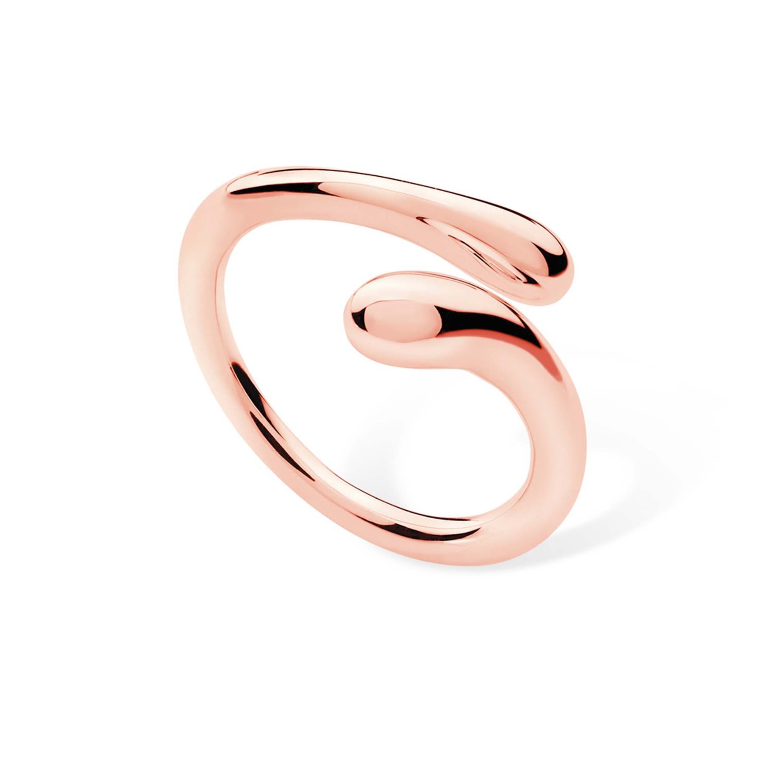 Lucy Quartermaine Women's Open Drop Ring In Rose Gold Vermeil