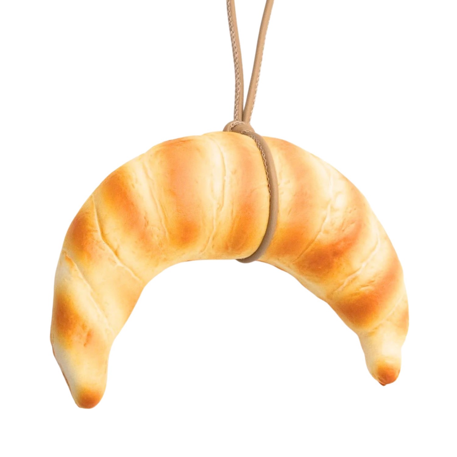 Absurde Women's Neutrals Long Croissant Bag Charm In Black