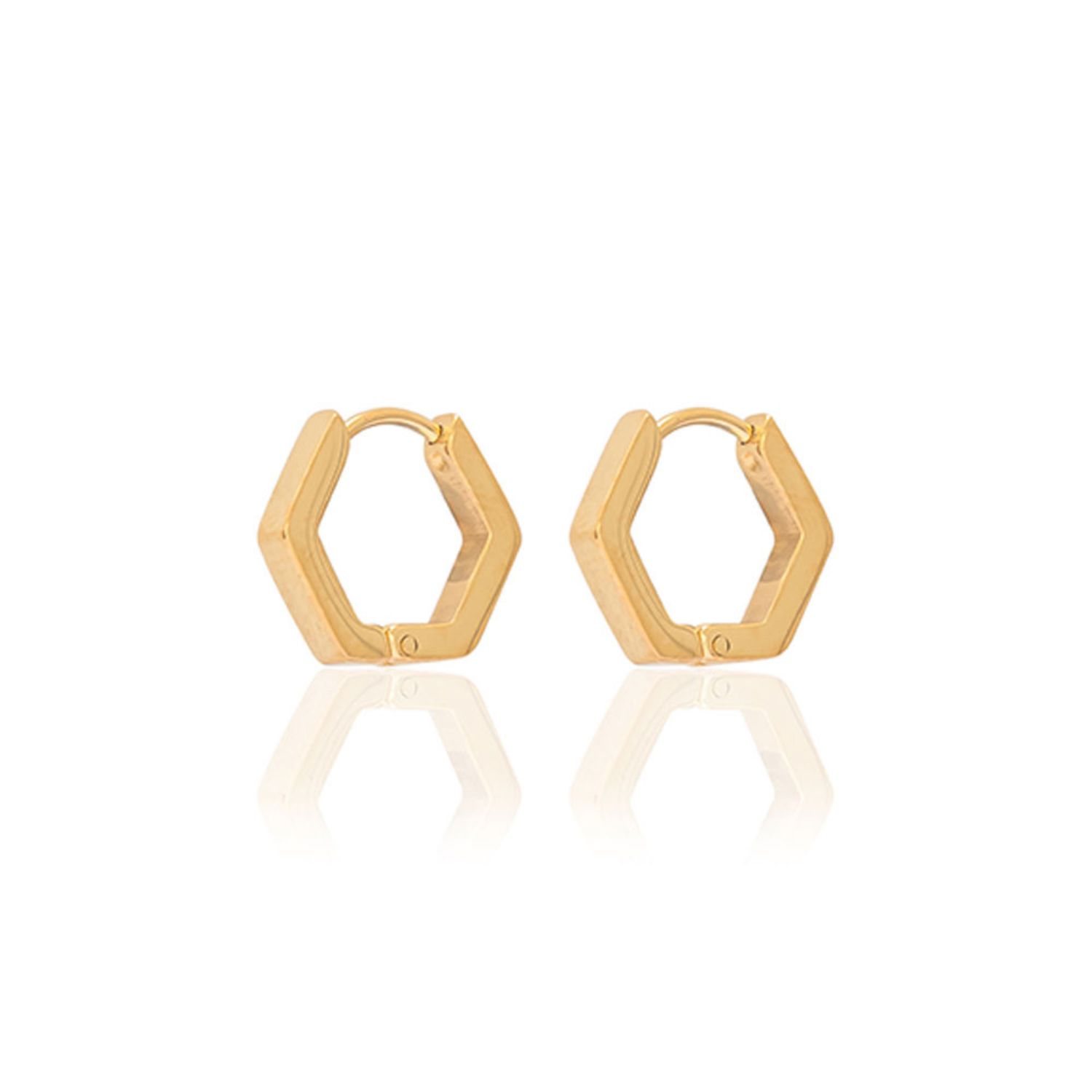 A Weathered Penny Women's Gold Beau Huggie Hoops