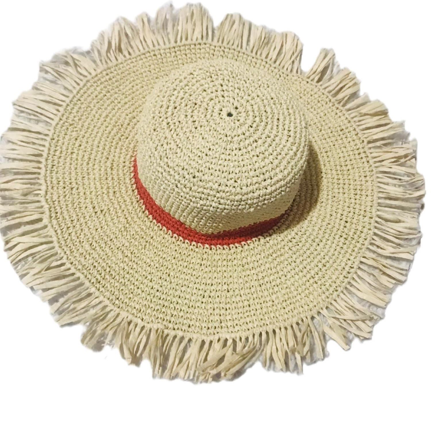 Springmoonatelier Women's Neutrals Sunny Days Raffia Hats-red Circle
