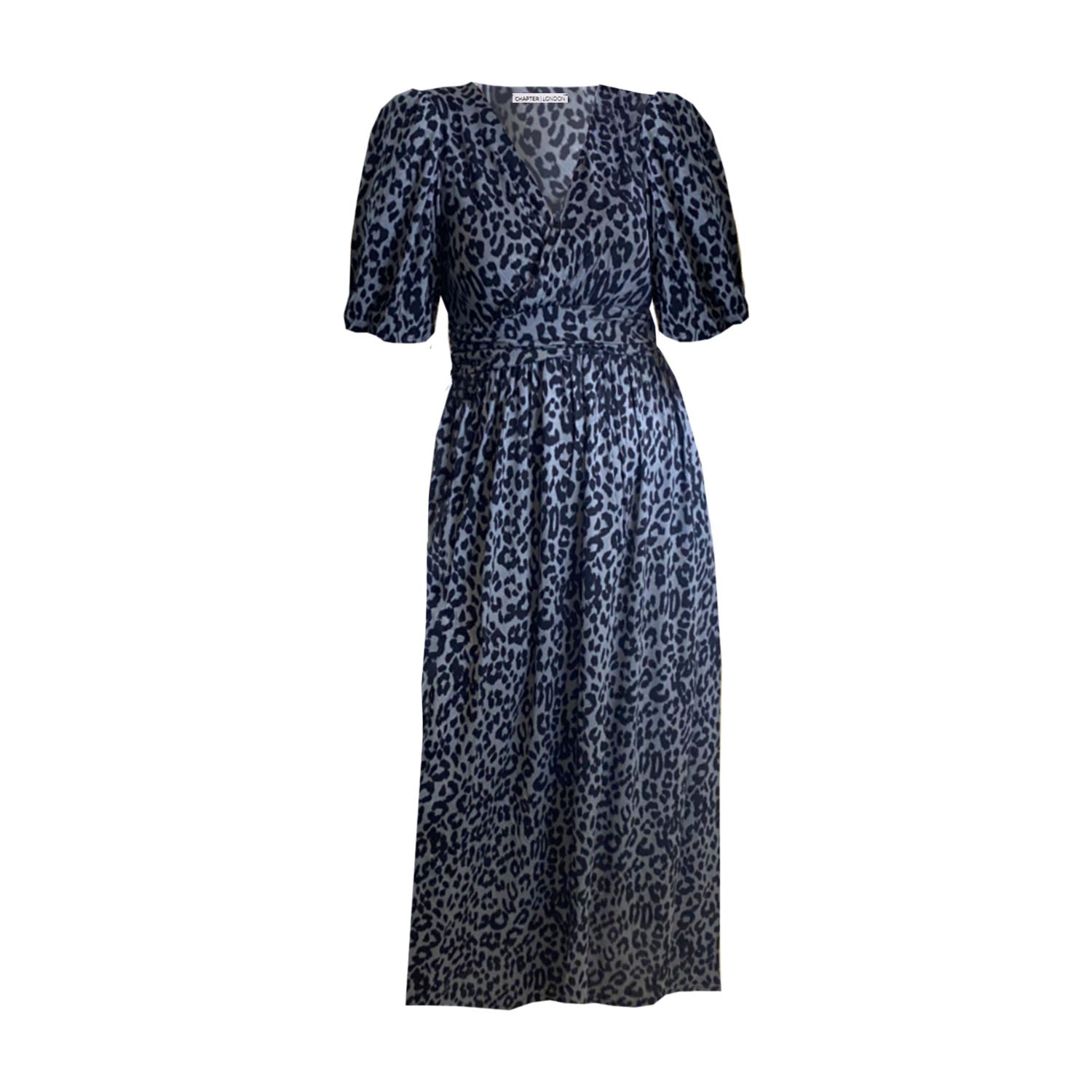 Chapter London Women's Evelyn Maxi Dress - Grey Animal Print In Grey